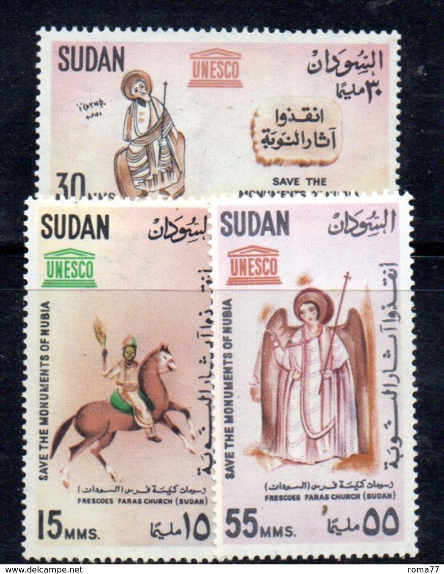 APR1476 - SUDAN SOUDAN 1964 , Yvert N. 162/164  ***  MNH  (2380A)  Nubia - Sudan (1954-...)