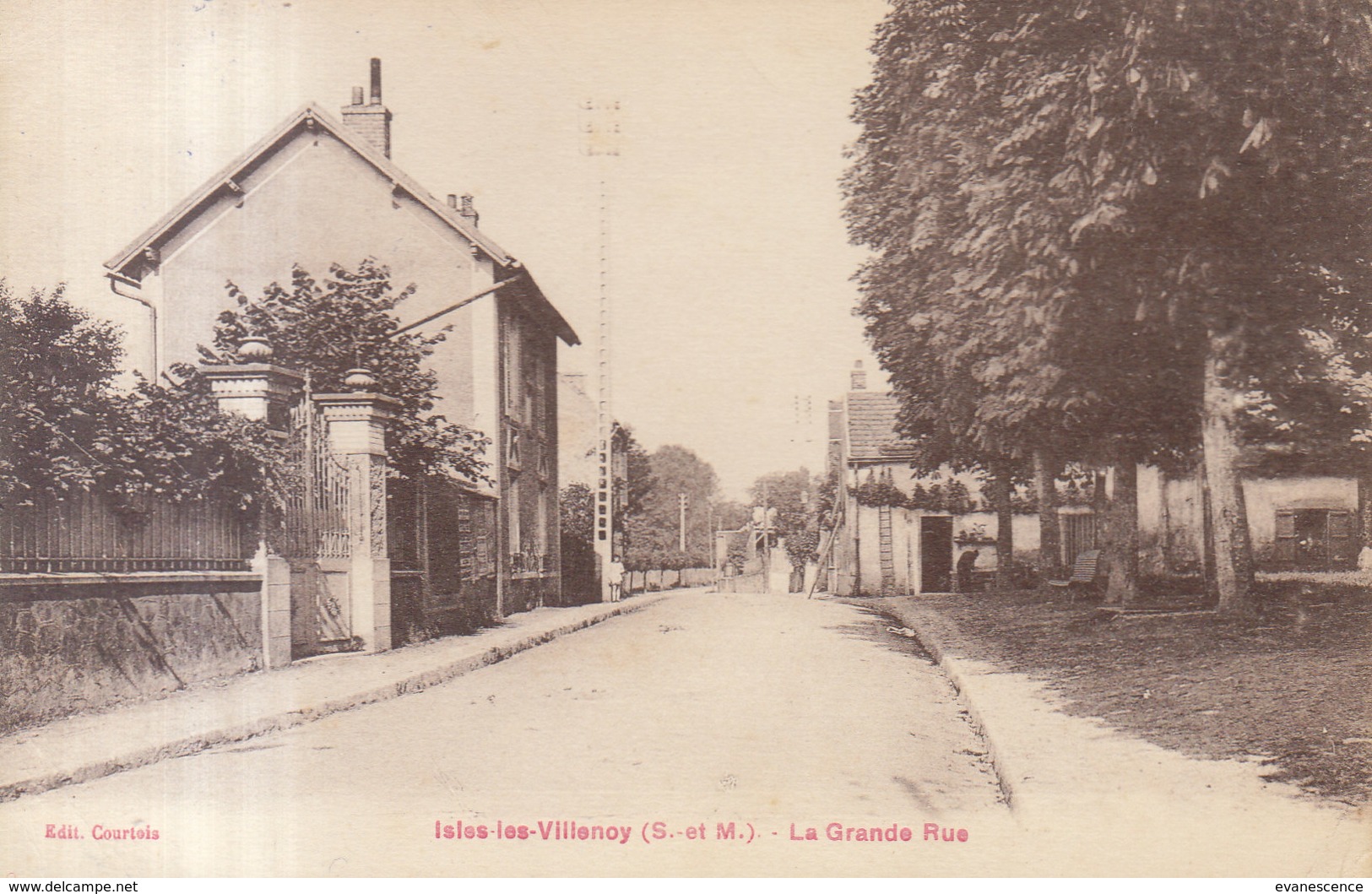 77 /  Isles Les Villenoy :  Grande Rue : Tampon Compagnie De L'air         ///   REF  JUIN .19 : BO 77 - Autres & Non Classés