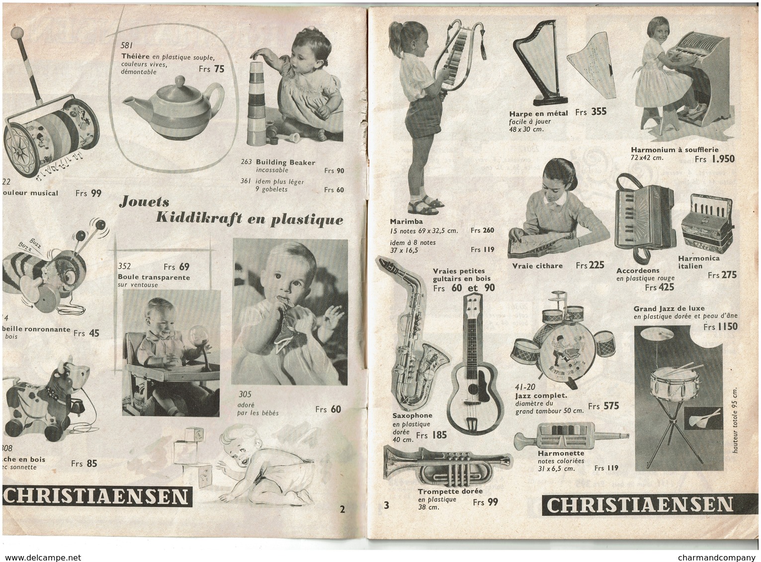 C1965 - Catalogue Jeux/jouets Christiaensen - Poupées/Steiff/Dinky/trains/Schuco/ Voitures à Pédales ...- 12 Scans - Autres & Non Classés