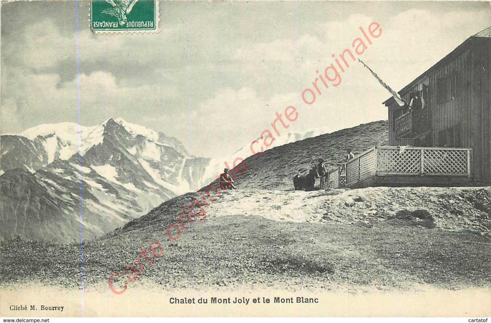 74.  Châlet Du Mont Joly Et Le Mont Blanc . - Saint-Gervais-les-Bains