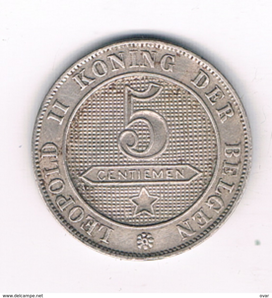 5 CENTIMES 1895 VL BELGIE /4865/ - 5 Centimes