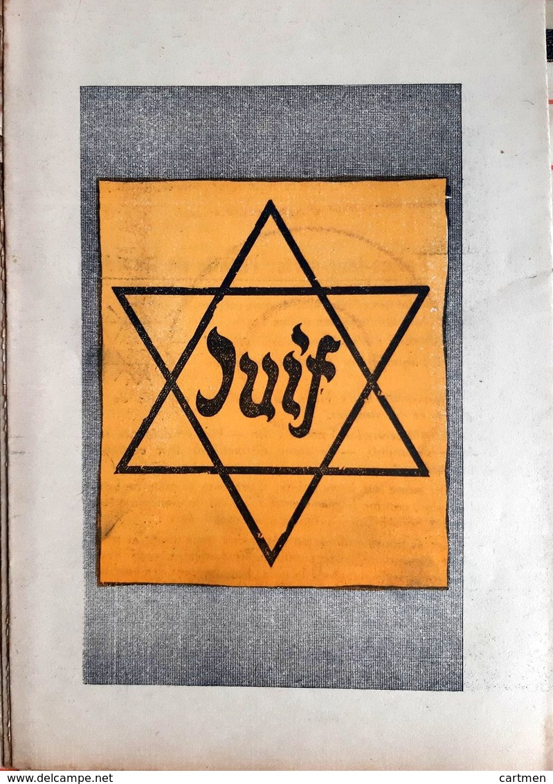 ANTISEMITISME JUIF HEBRAICA PLAQUETTE FEROCEMENT ANTI JUIVE PUBLIEE EN 1942 BON ETAT - Historische Dokumente