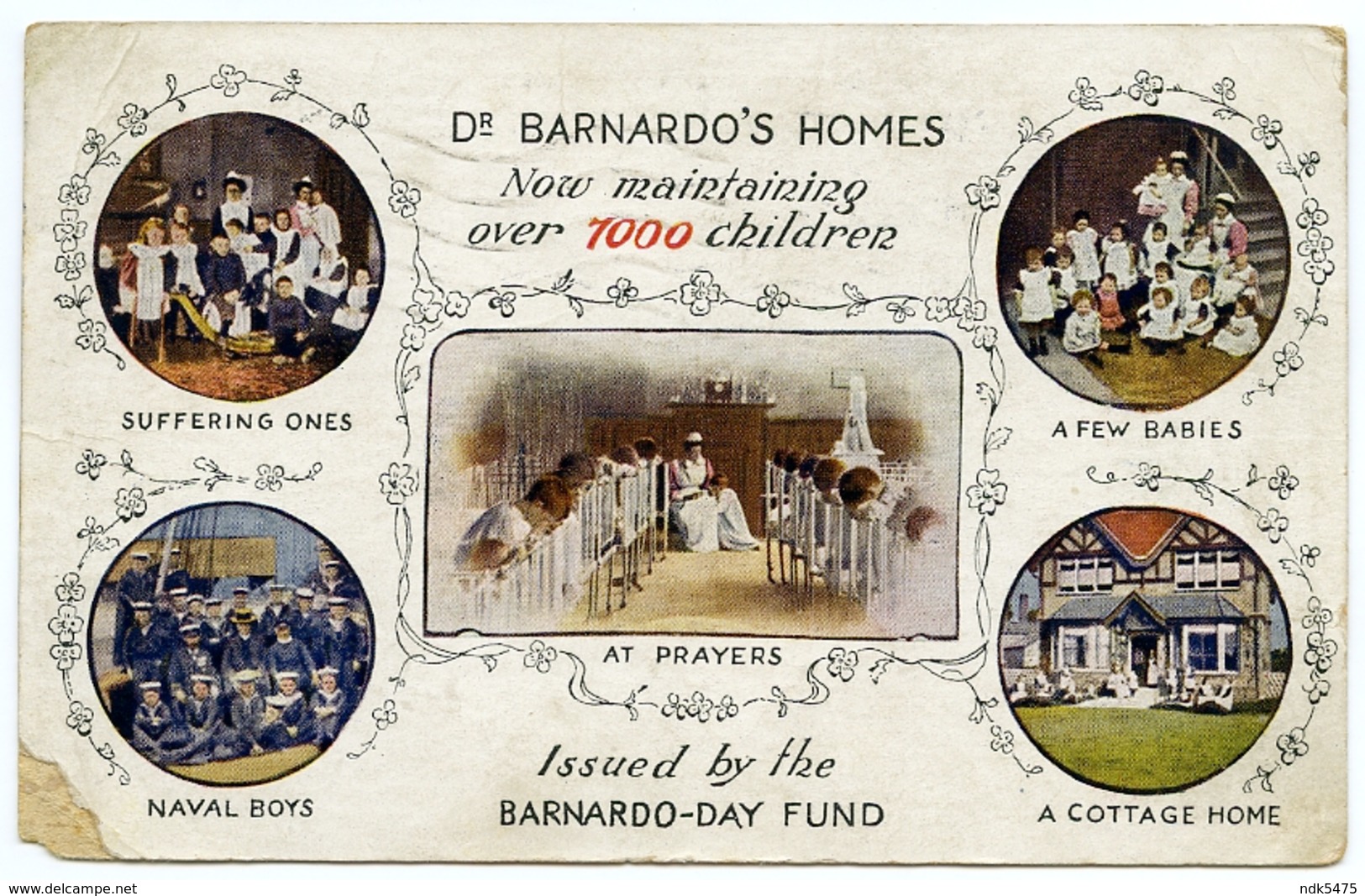 LONDON : BARNARDO DAY FUND - STEPNEY : RECEIPT OF DONATION / ADDRESSES - BARRY, CWMCARN (HEESON) - London Suburbs