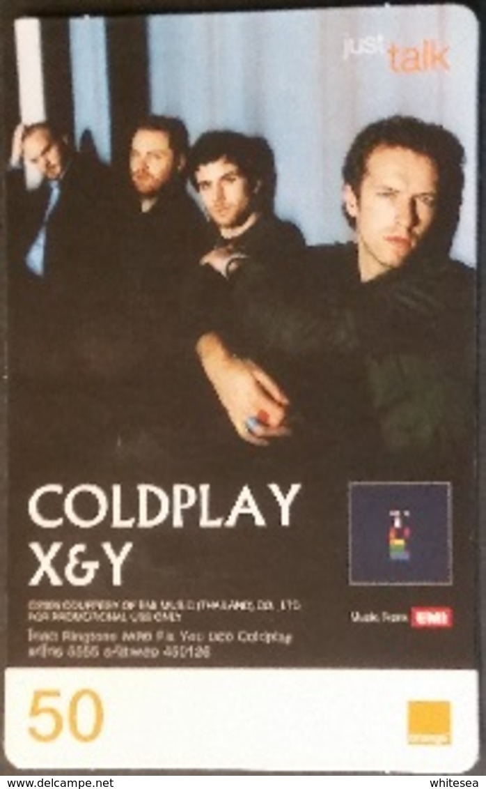 Mobilecard Thailand - Orange - Musik - Coldplay (2) - Thaïland