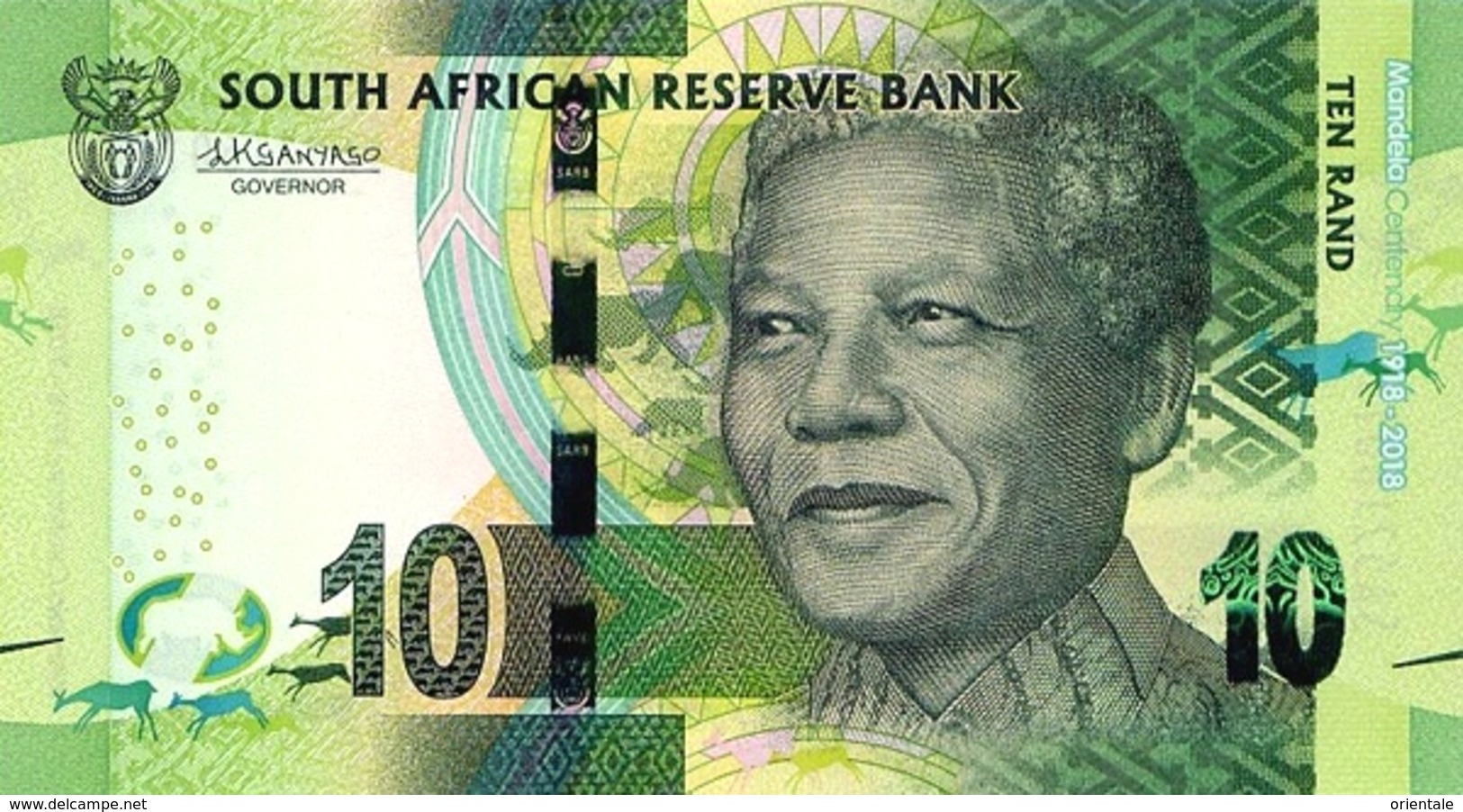 SOUTH AFRICA P. 143 10 R 2018 UNC - Sudafrica