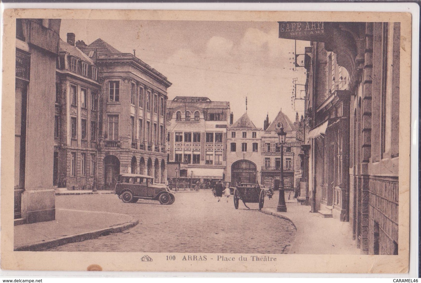 CPA - 100. ARRAS - Place Du Théâtre - Arras