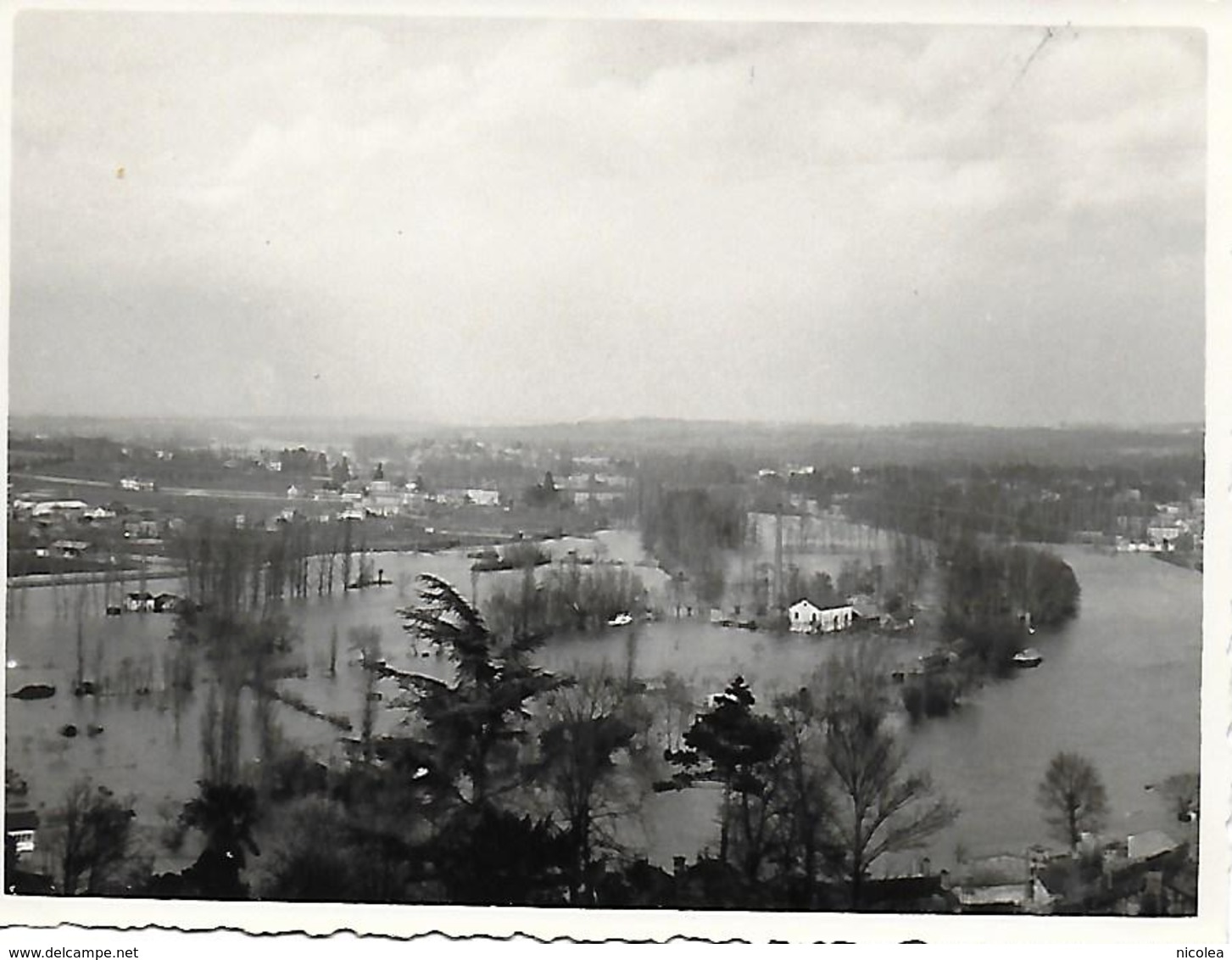 16 ANGOULEME - PHOTO ORIGINALE 1934 PORT L'HOUMEAU UN JOUR DE CRUE - Autres & Non Classés