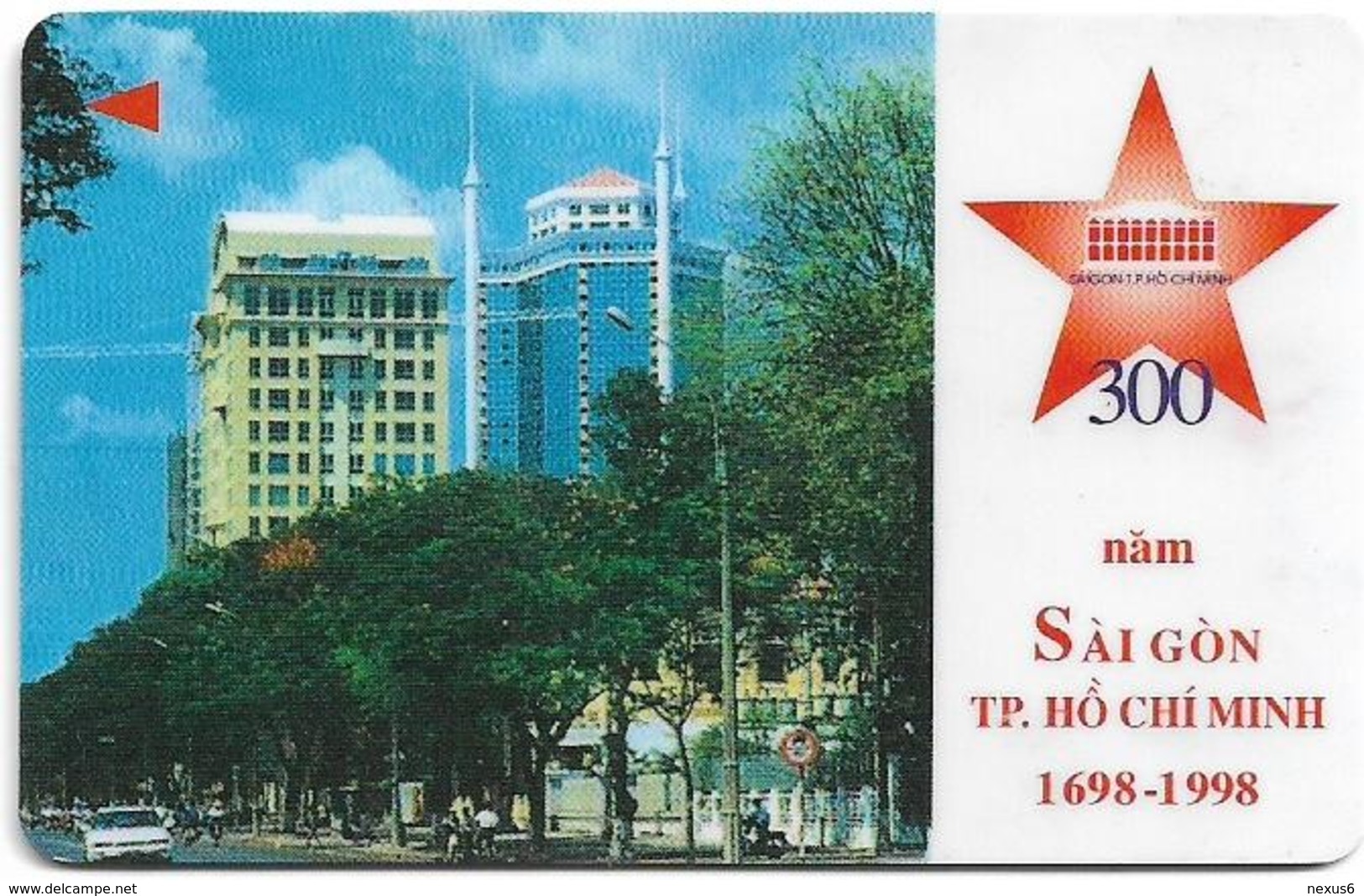 Vietnam - Uniphonekad - 300 Years Of Saigon - 4MVSD - 30.000ex, Used - Vietnam