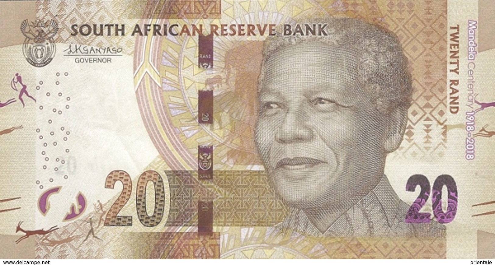 SOUTH AFRICA P. 144 20 R 2018 UNC - Suráfrica