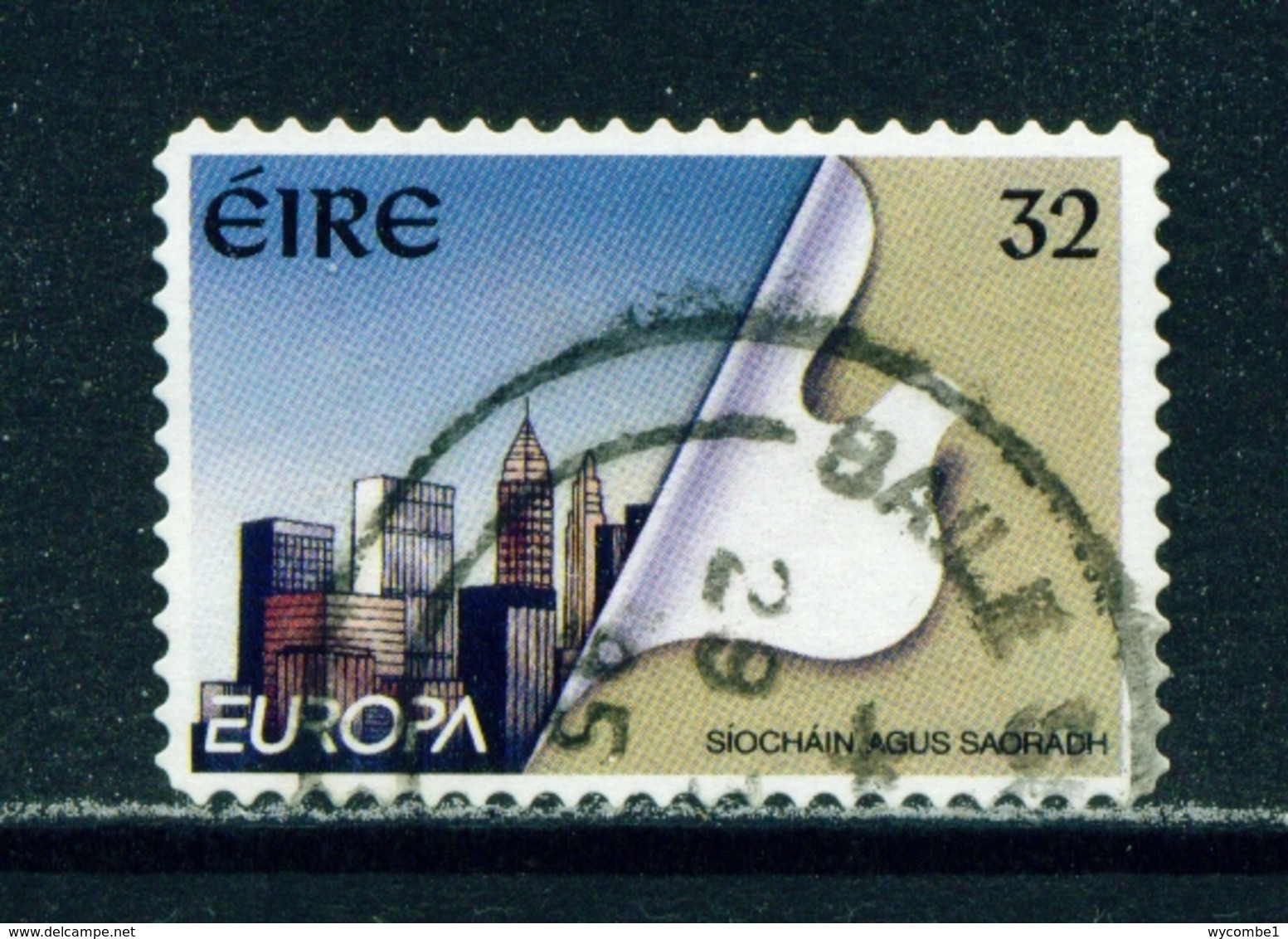 IRELAND  -  1995 Europa  32p Self Adhesive Used As Scan - Used Stamps