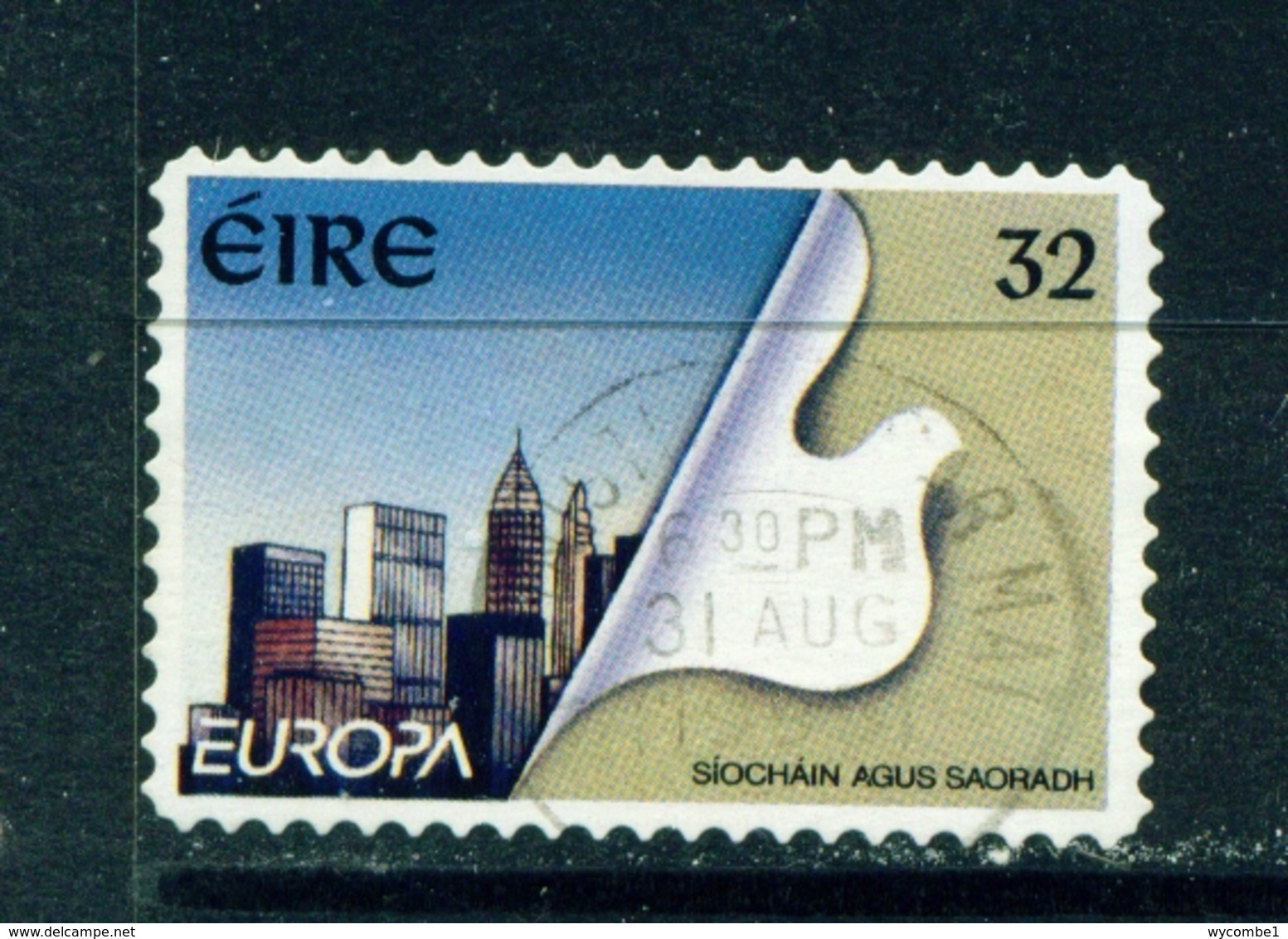IRELAND  -  1995 Europa  32p Self Adhesive Used As Scan - Used Stamps