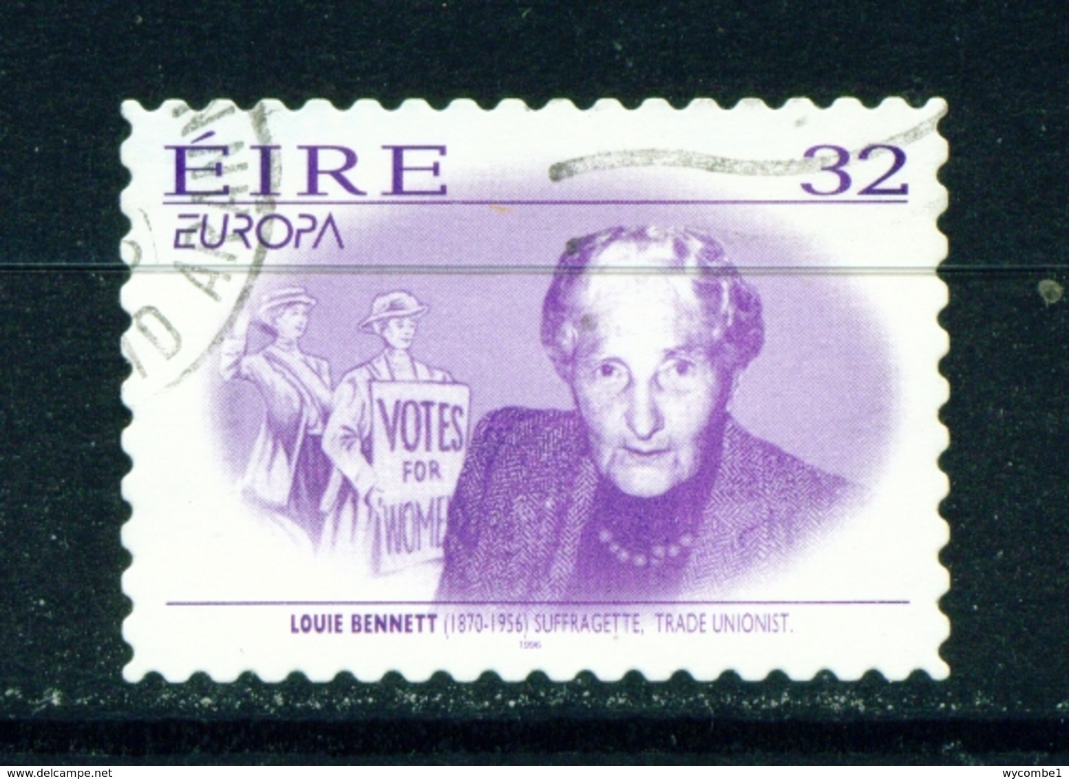 IRELAND  -  1996 Europa  32p Self Adhesive Used As Scan - Oblitérés