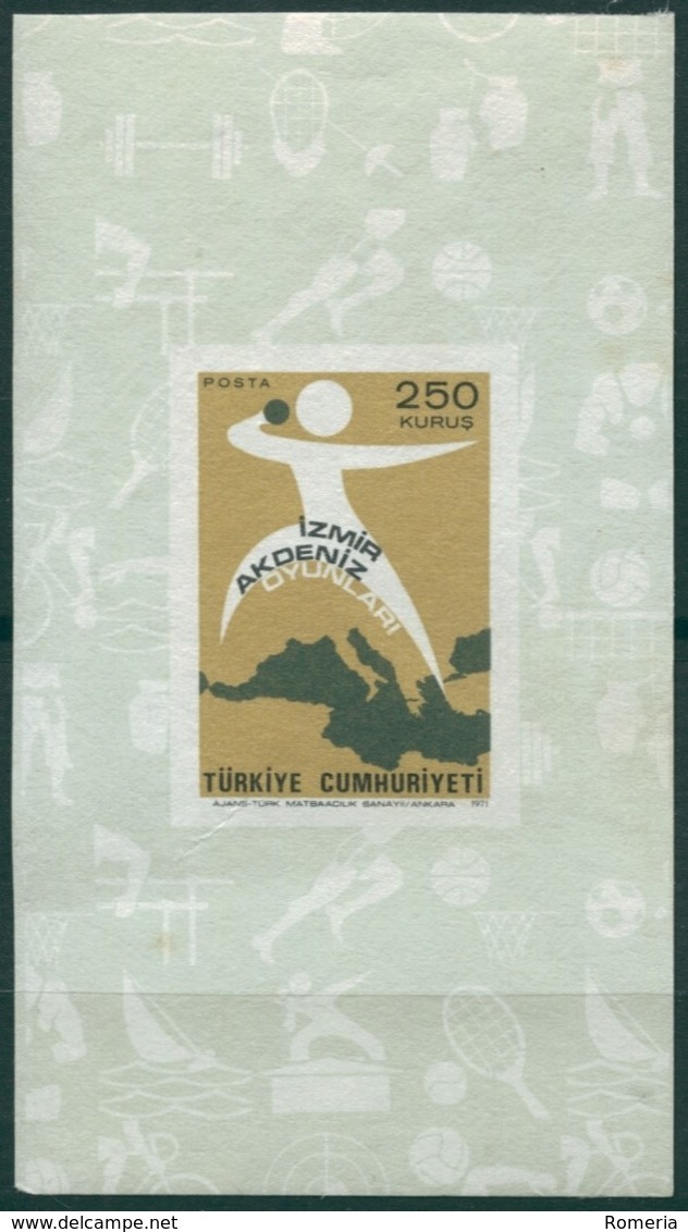 Turquie - 1971 - Yt BF 16 - Jeux Méditerranéens D'Izmir - ** - Unused Stamps