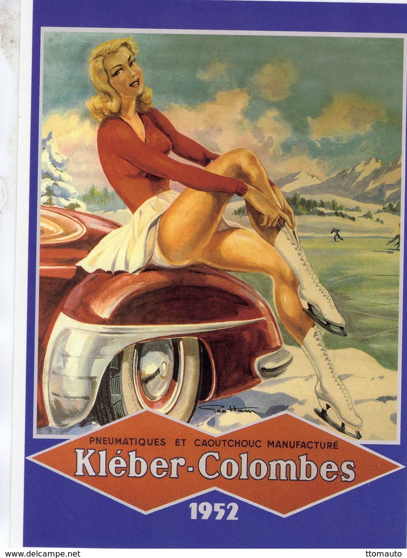 Kleber-Colombes (Pneumatiques)  -  Publicite  -  Artiste: Geo Ham   - Carte Postale - Voitures De Tourisme