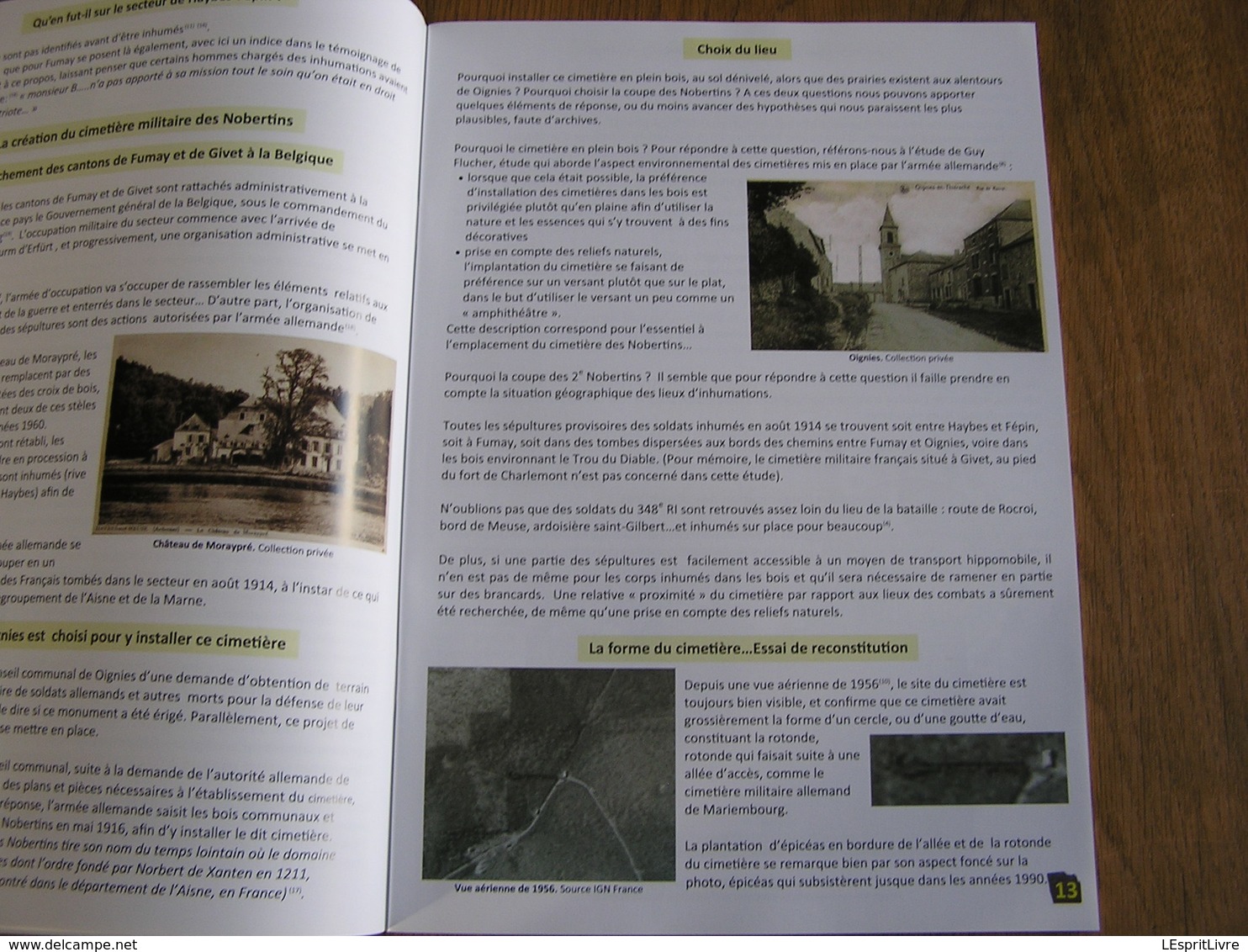 1914 LA BATAILLE DU TROU DU DIABLE Régionalisme Oignies en Thiérache Fumay Haybes Guerre 14 18 France 1914 1918 Belgique