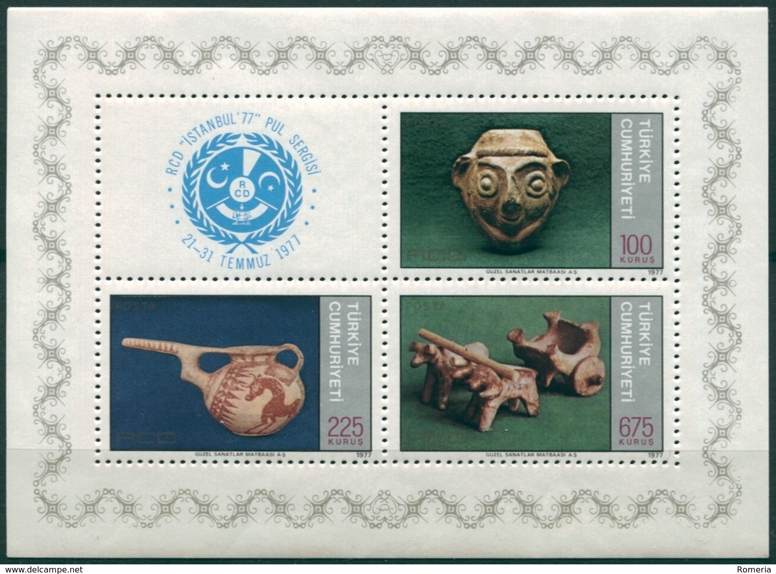 Turquie - 1977 - Yt BF 18 - Coopération Turquie - Iran - Pakistan - ** - Unused Stamps