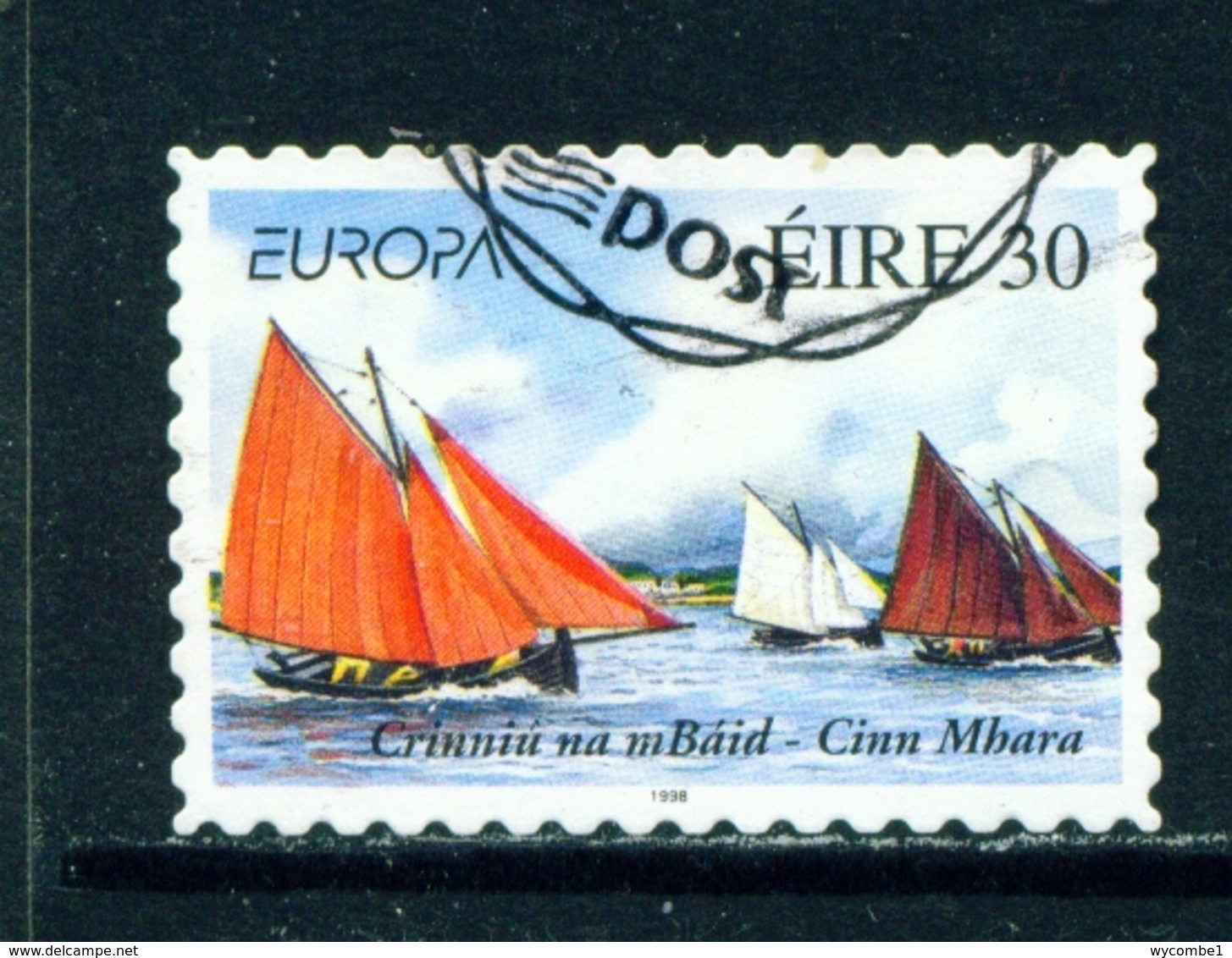 IRELAND  -  1998 Europa  30p Self Adhesive Used As Scan - Usados