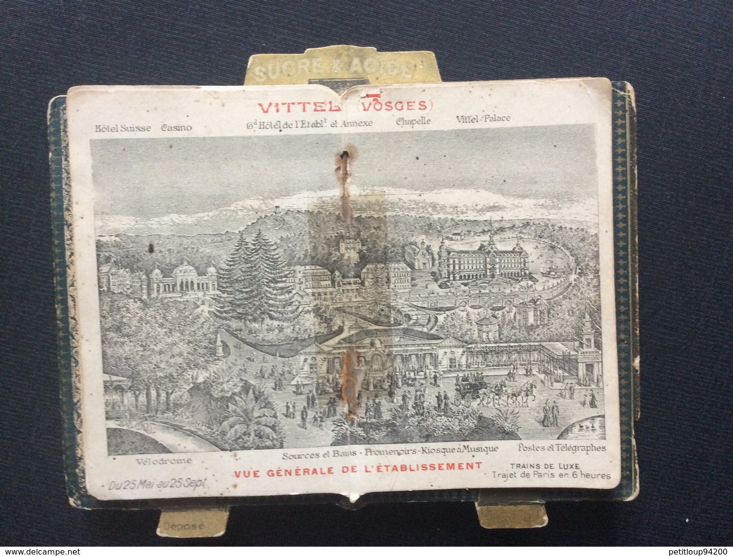 CALENDRIER 1903 VITTEL  Eaux Minérales De Vittel - Kleinformat : 1901-20