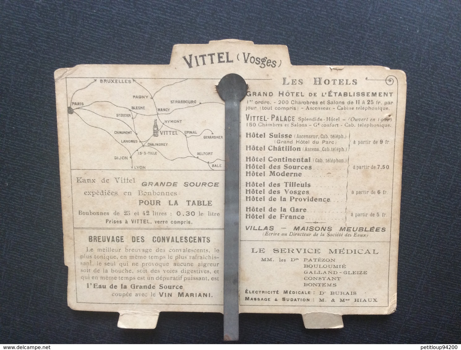 CALENDRIER 1903 VITTEL  Eaux Minérales de Vittel