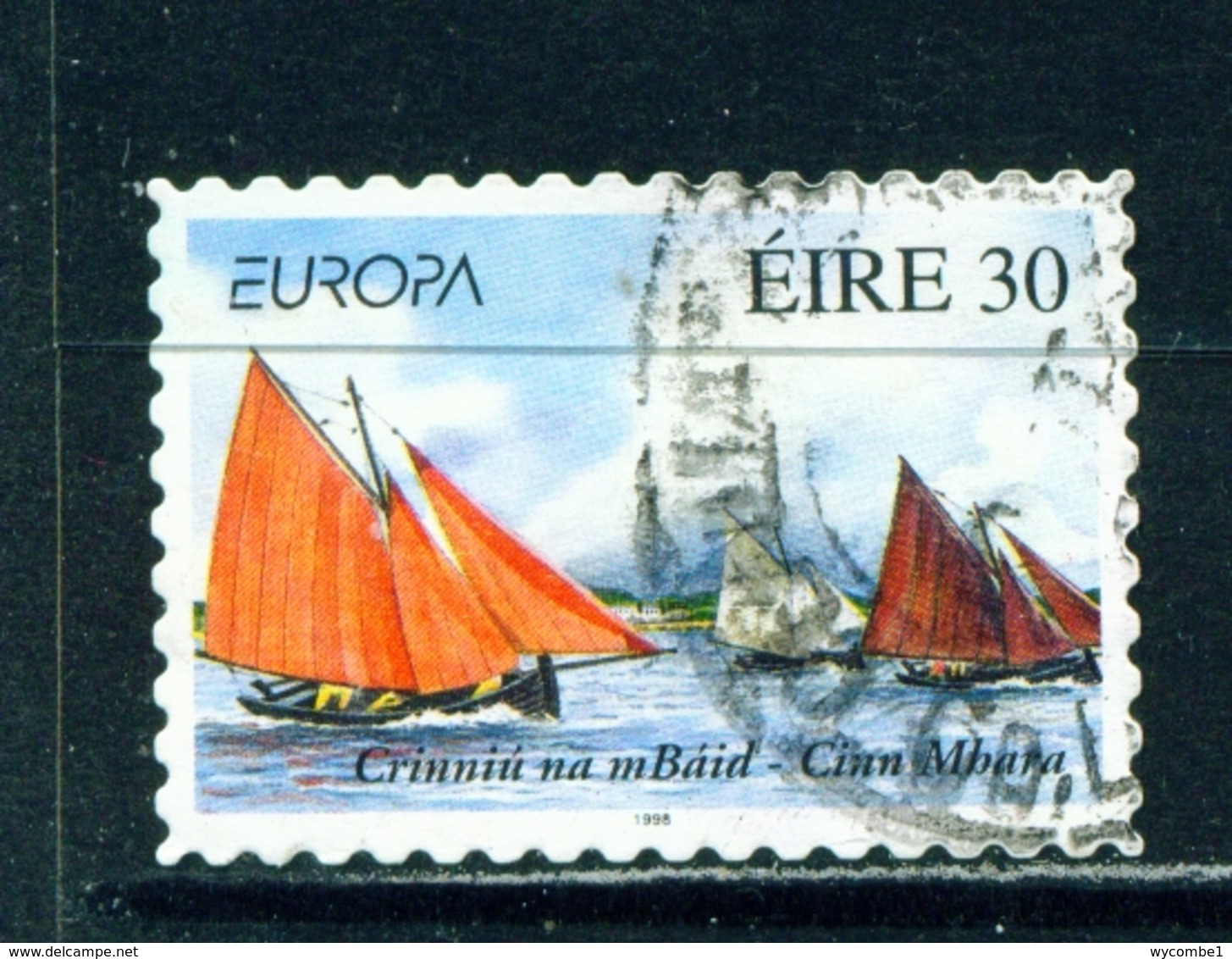 IRELAND  -  1998 Europa  30p Self Adhesive Used As Scan - Gebruikt