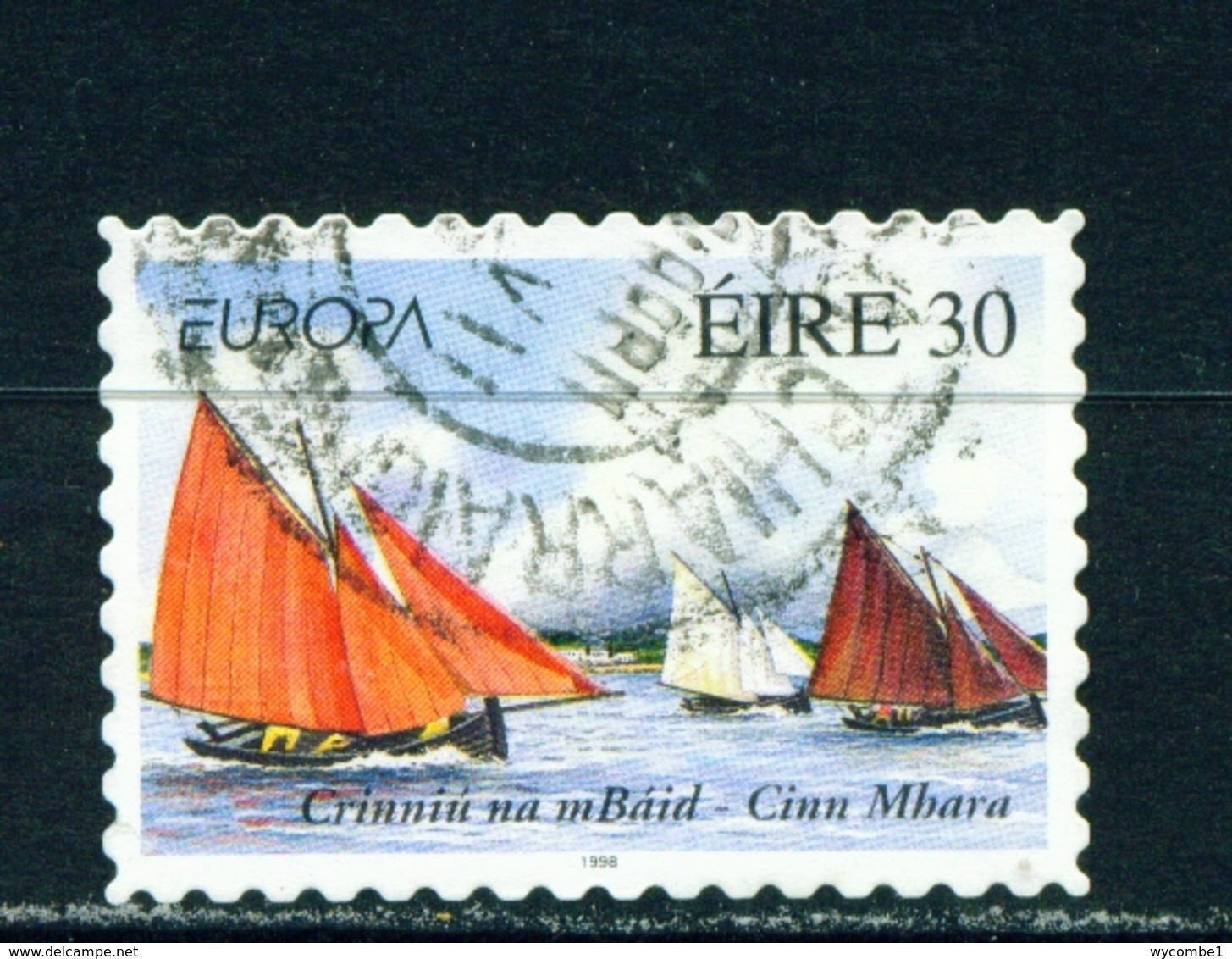 IRELAND  -  1998 Europa  30p Self Adhesive Used As Scan - Used Stamps