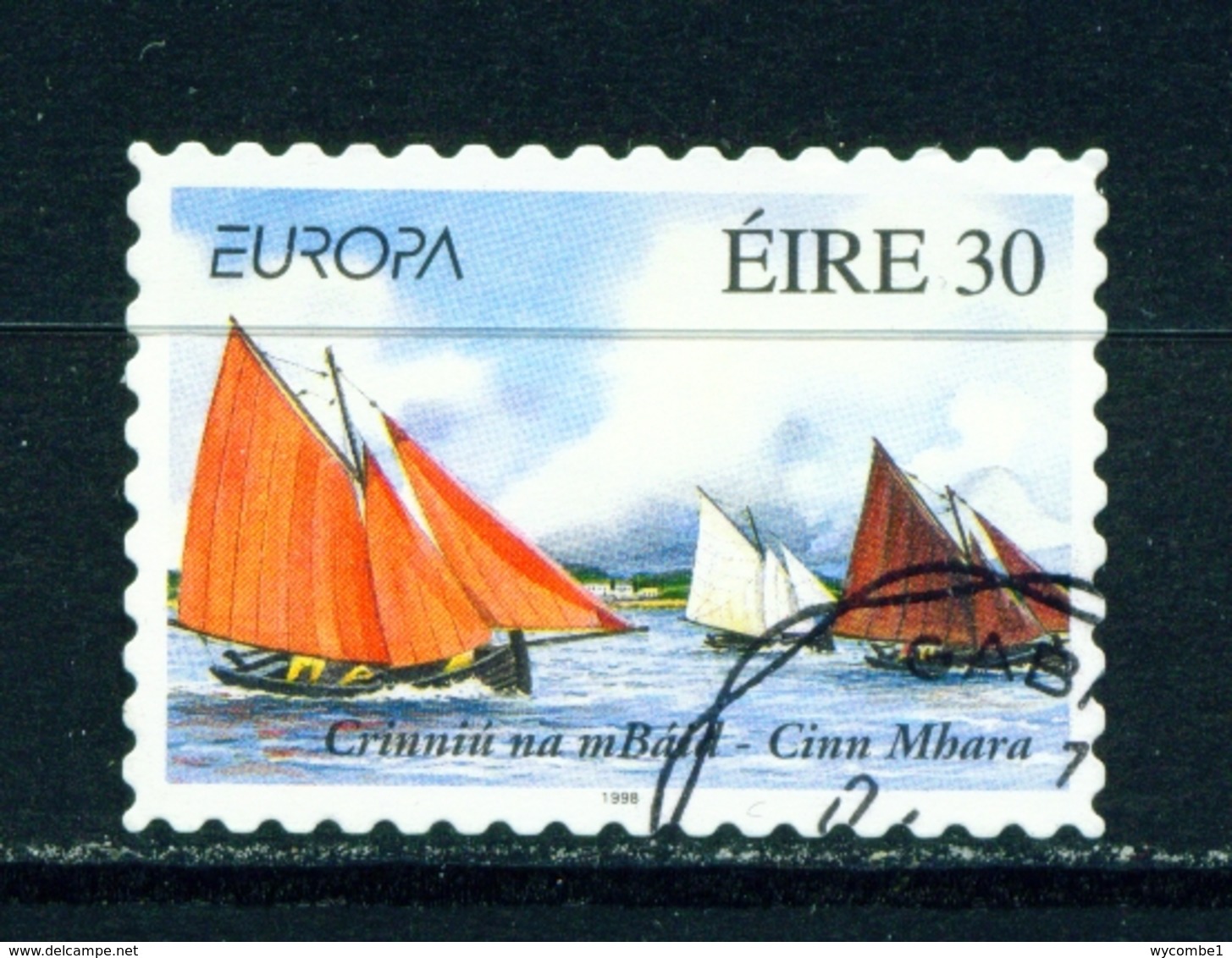 IRELAND  -  1998 Europa  30p Self Adhesive Used As Scan - Used Stamps