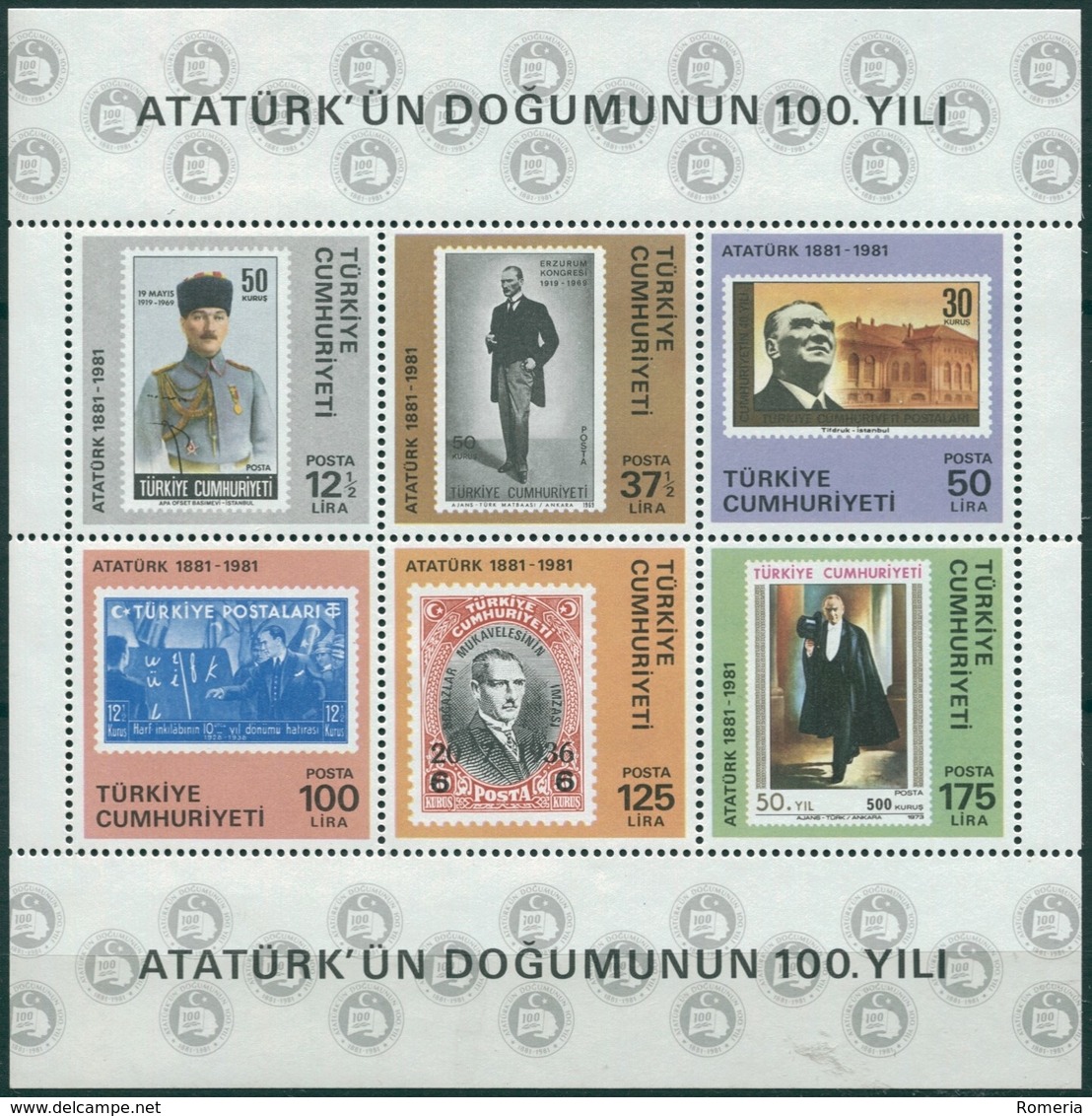 Turquie - 1981 - Yt BF 21 - Centenaire De La Naissance D'Atatürk - ** - Unused Stamps