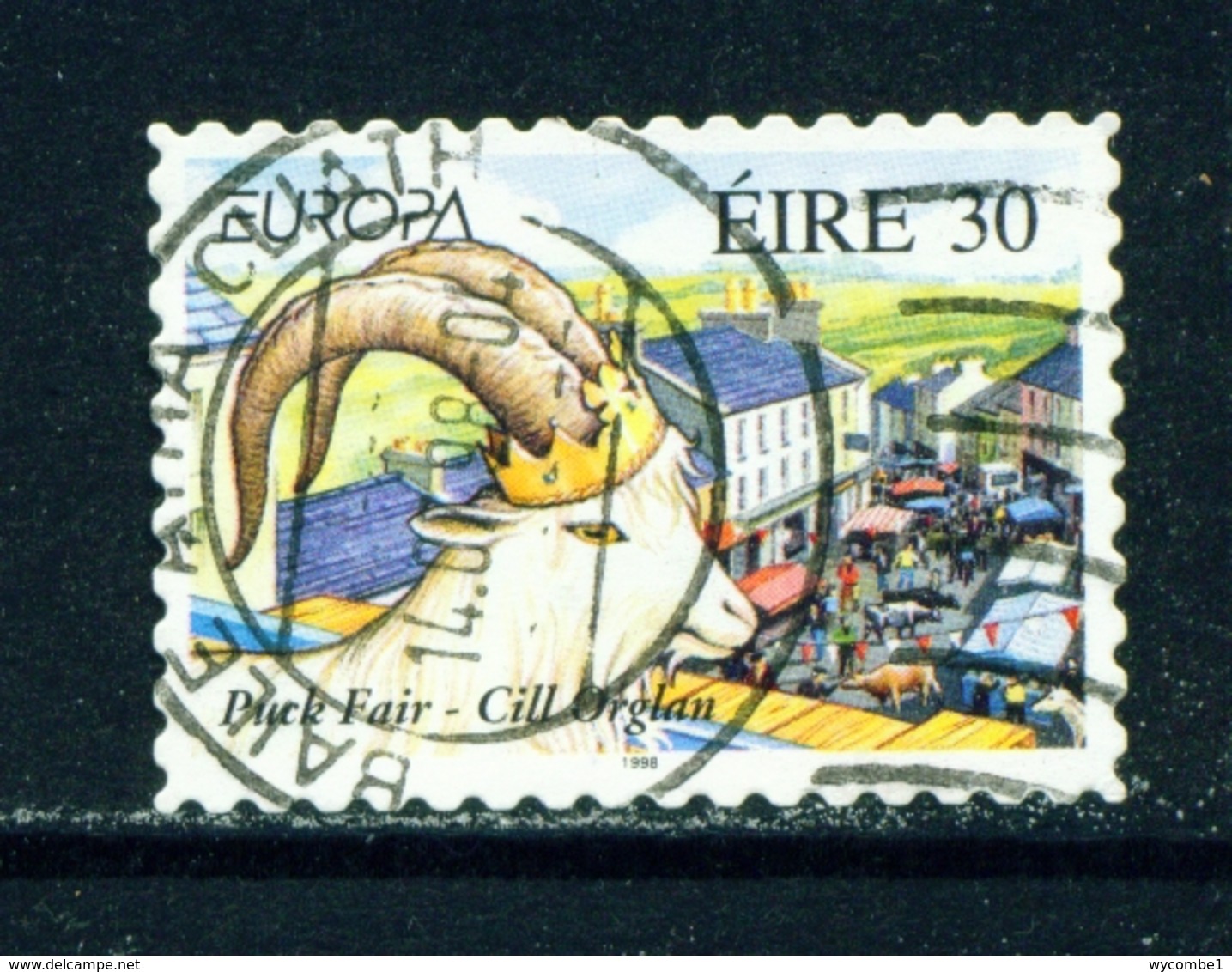 IRELAND  -  1998 Europa  30p Self Adhesive Used As Scan - Used Stamps