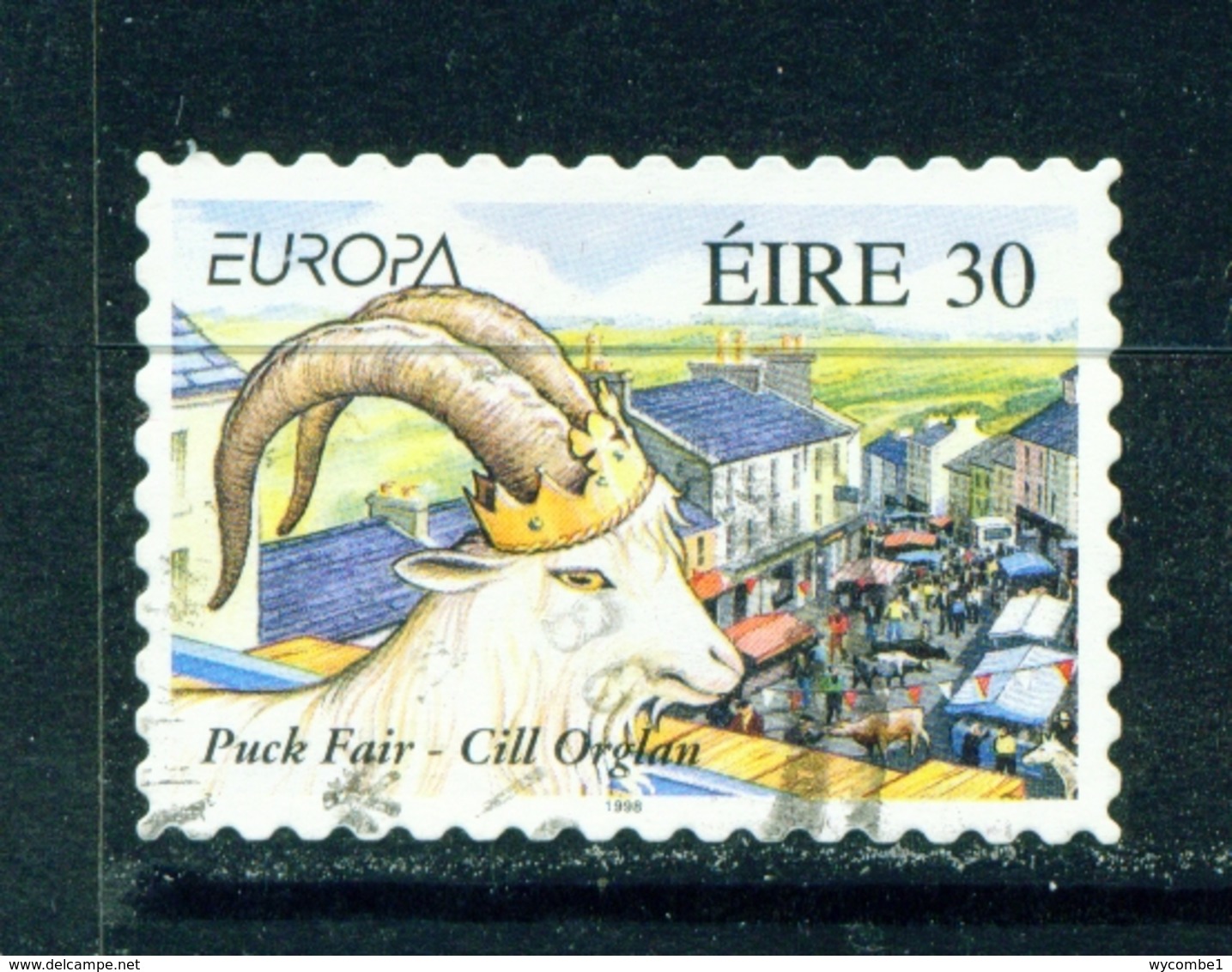 IRELAND  -  1998 Europa  30p Self Adhesive Used As Scan - Used Stamps