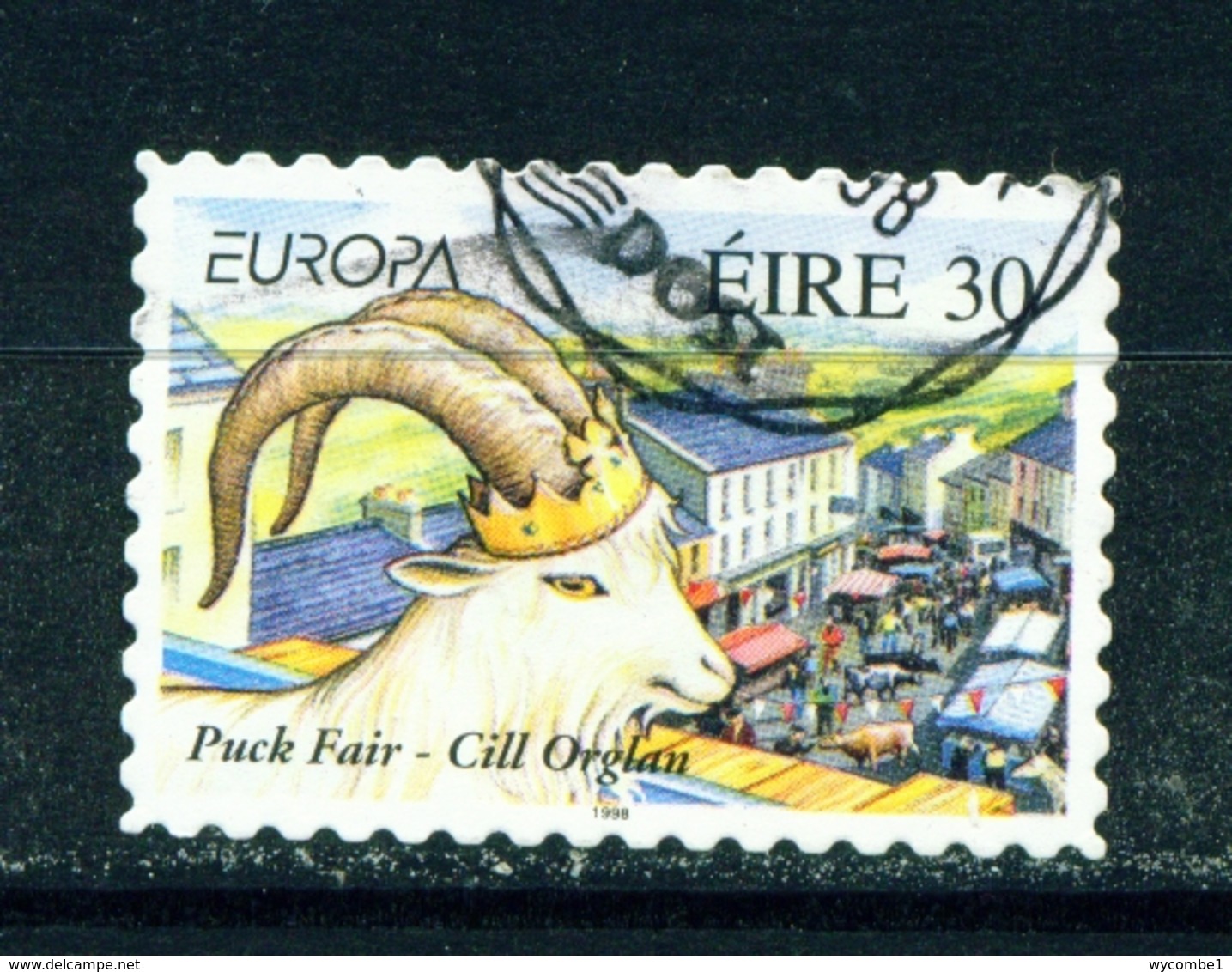 IRELAND  -  1998 Europa  30p Self Adhesive Used As Scan - Gebraucht