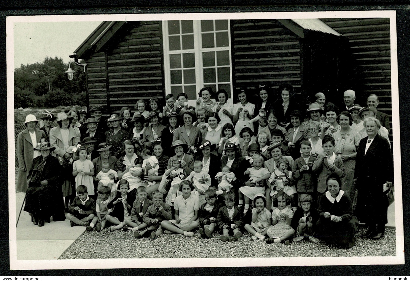 Ref 1310 - Real Photo Postcard - Group Of Women & Children - School ? Orphanage ? Reading - Reading