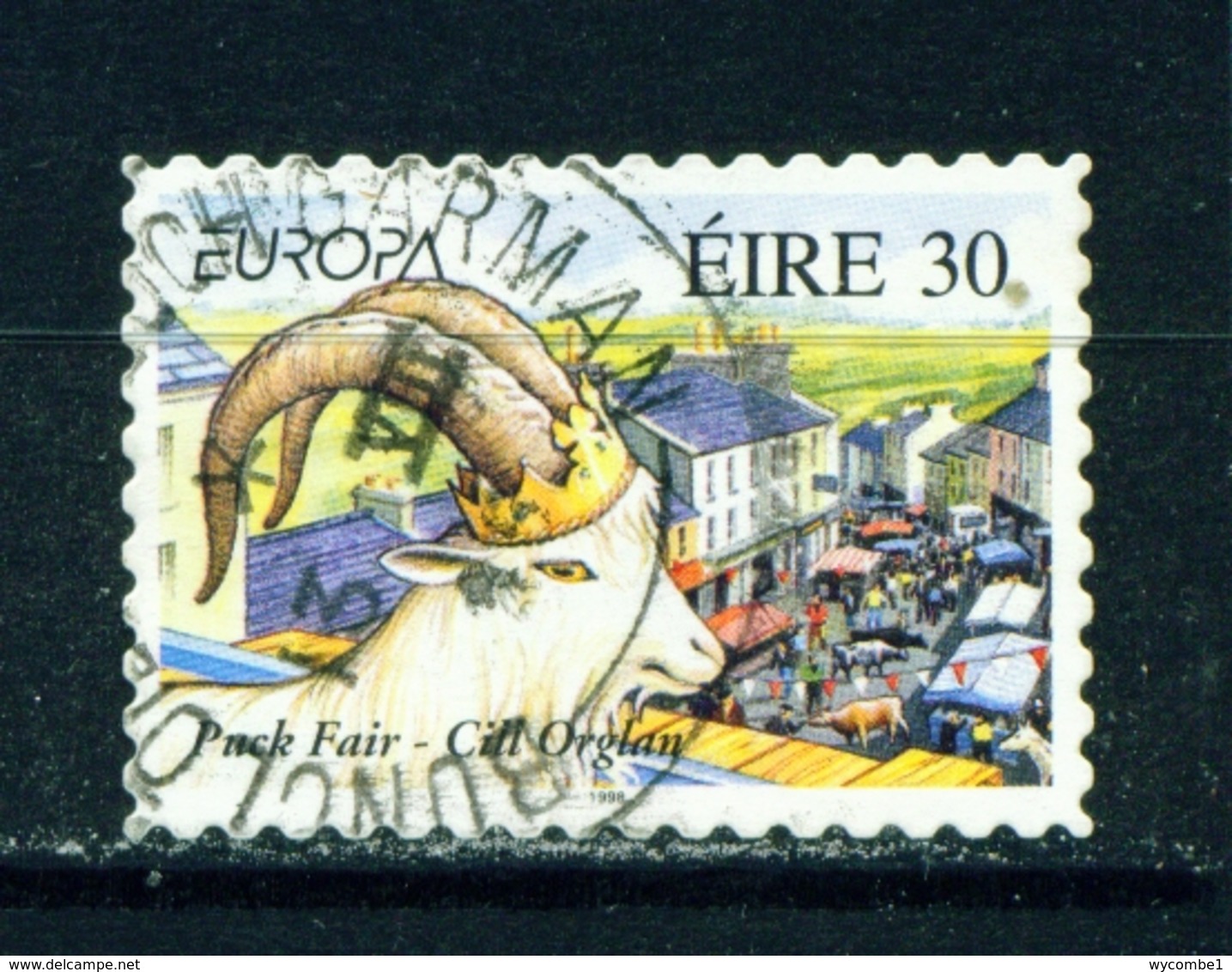 IRELAND  -  1998 Europa  30p Self Adhesive Used As Scan - Used Stamps