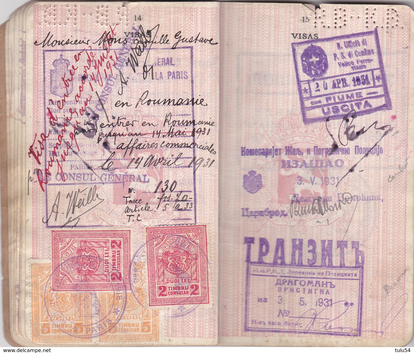 Ancien Passeport - Collections