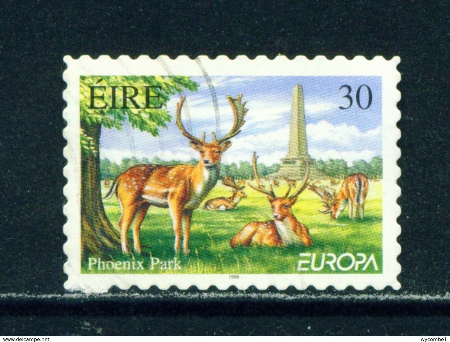 IRELAND  -  1999 Europa  30p Self Adhesive Used As Scan - Used Stamps