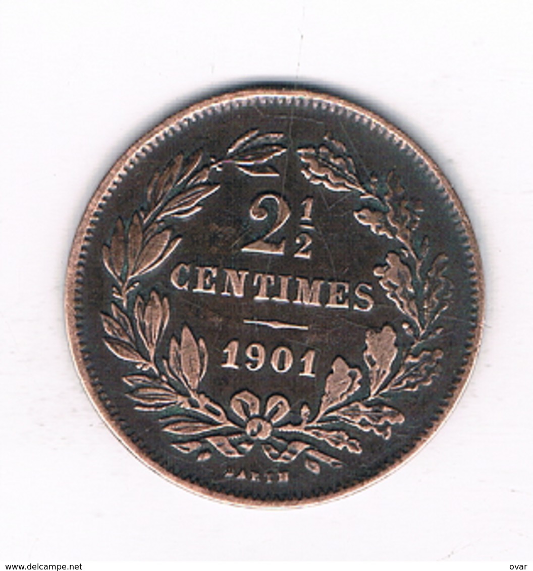 2  1/2  CENTIMES 1901  LUXEMBURG /4886/ - Luxembourg