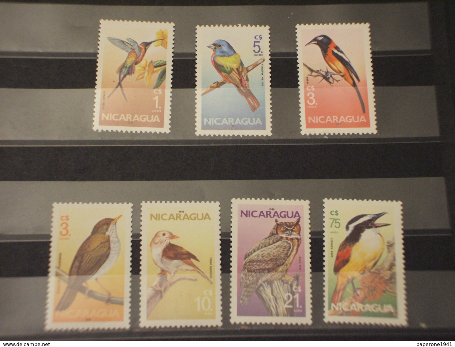 NICARAGUA - 1986 UCCELLI 7 VALORI - NUOVI(++) - Nicaragua