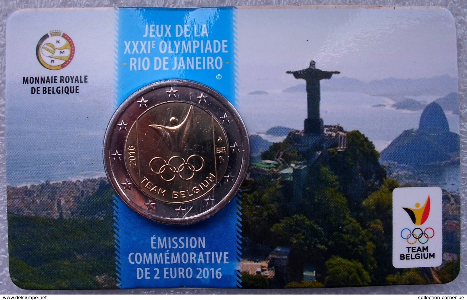 Belgie 2 Euro 2016, Olympische Spelen Rio In Coincard, Fr/nl - Belgique