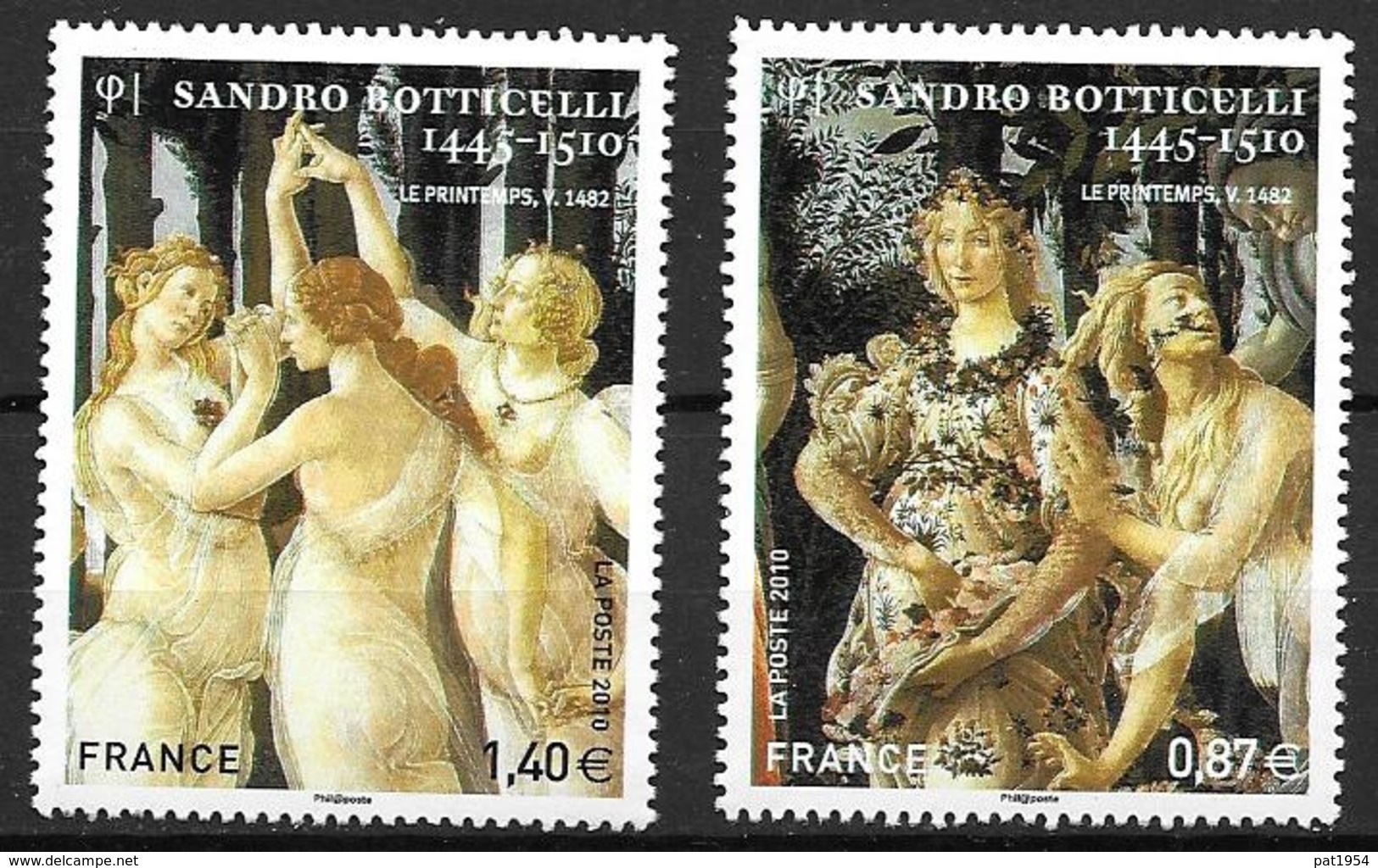 France 2010 N° 4518/4519 Neufs Botticelli Sous Faciale - Neufs