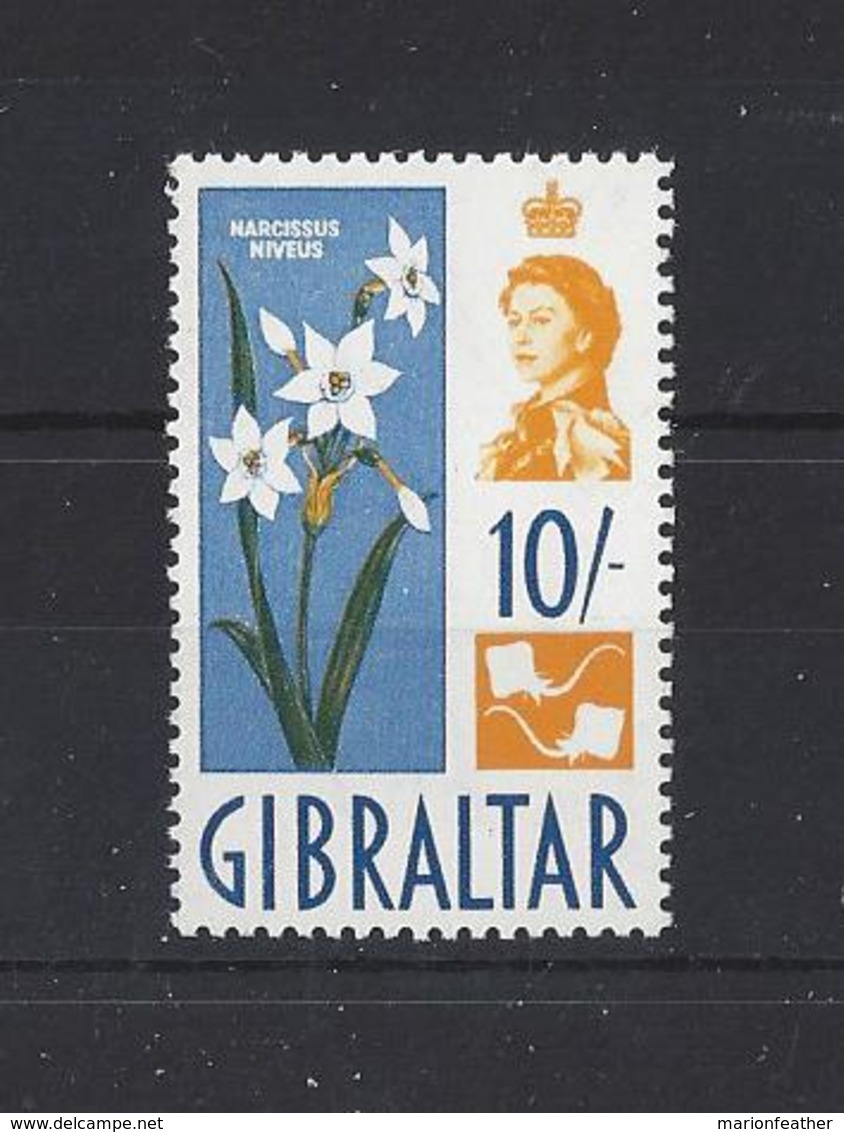 GIBRALTAR..QUEEN ELIZABETH II.(1952-NOW).." .NARCISSUS ".. 10/-.....(CAT £27.)....MNH.. - Gibraltar