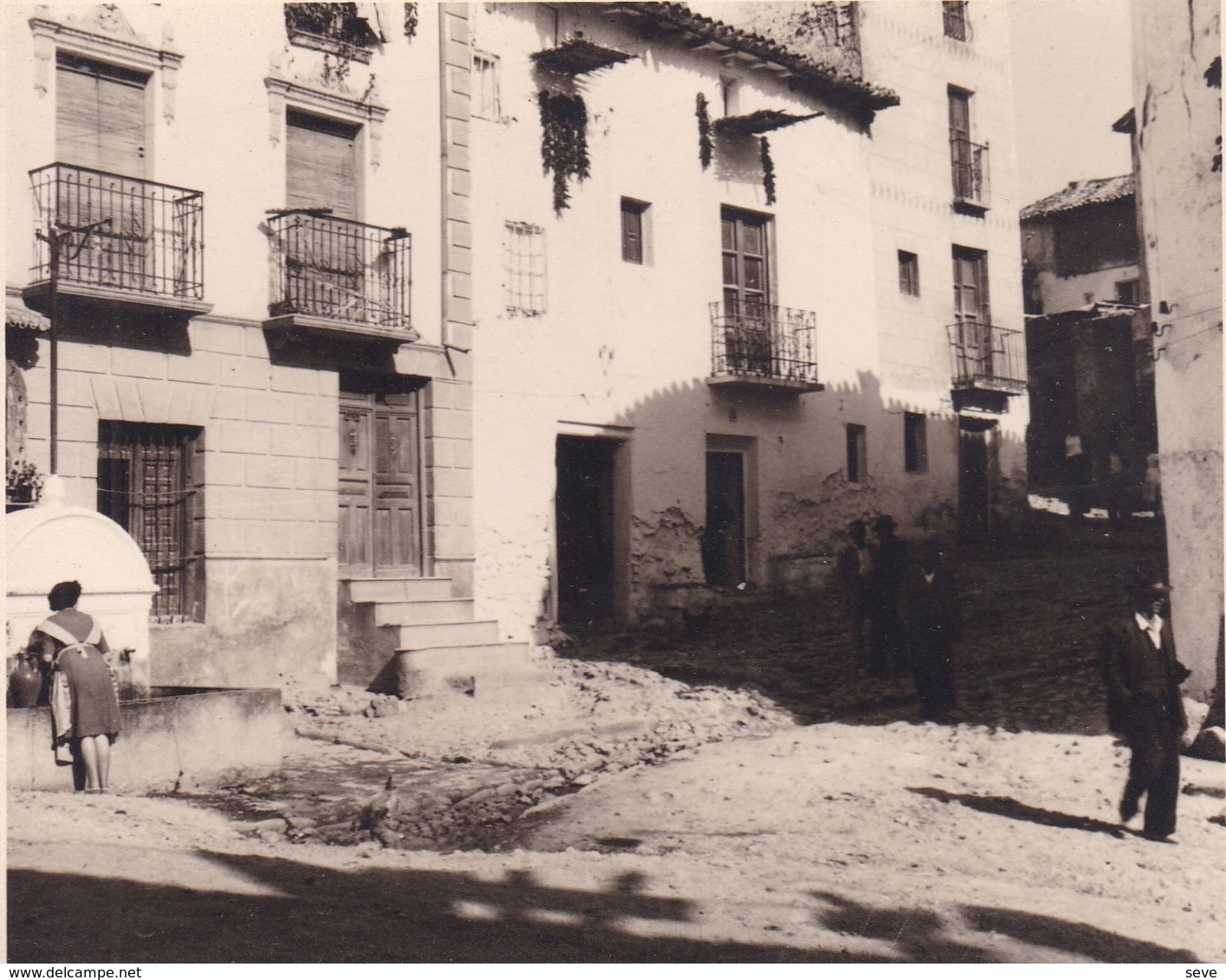 CUEJAR-SIERRA 1954 Photo Amateur Environ 7,5 Cm X 5,5 Cm ESPAGNE - Lugares