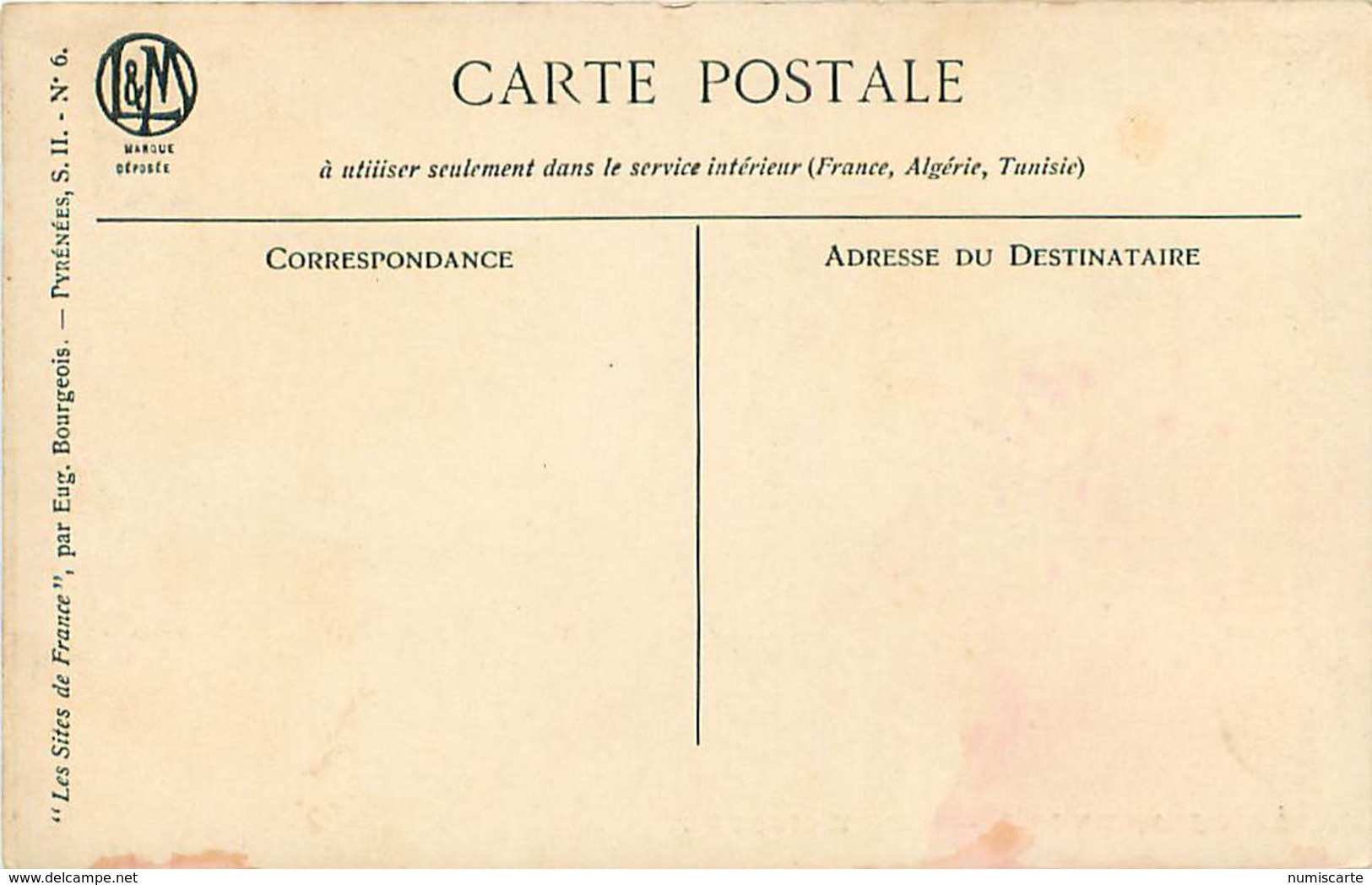 Lot 8 Cpa Les Sites De France Par Eugène Bourgeois - Pyrénées Et Arcachon - Bourgeois