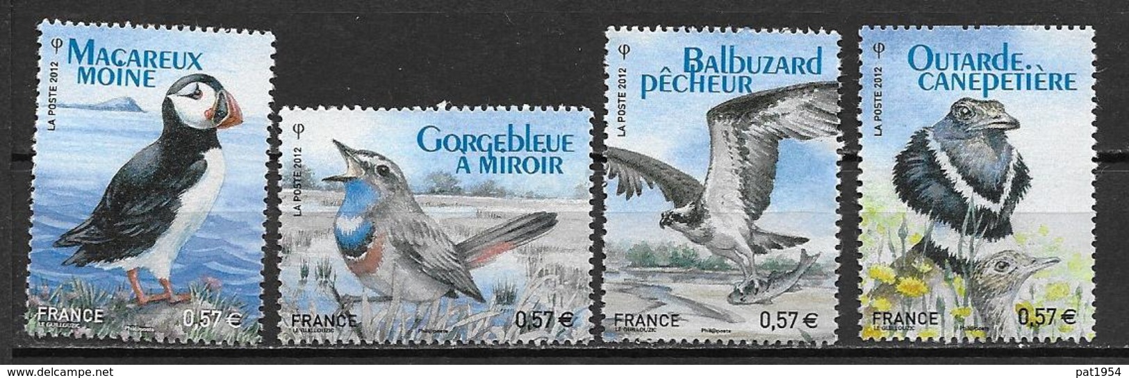 France 2012 N° 4656/4659 Neufs Issus Du Bloc Oiseaux Sous Faciale - Neufs