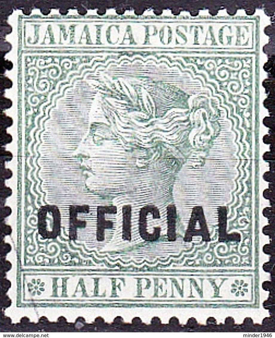 JAMAICA 1891 1/2d Green "Official" SGO3 MH - Jamaica (...-1961)