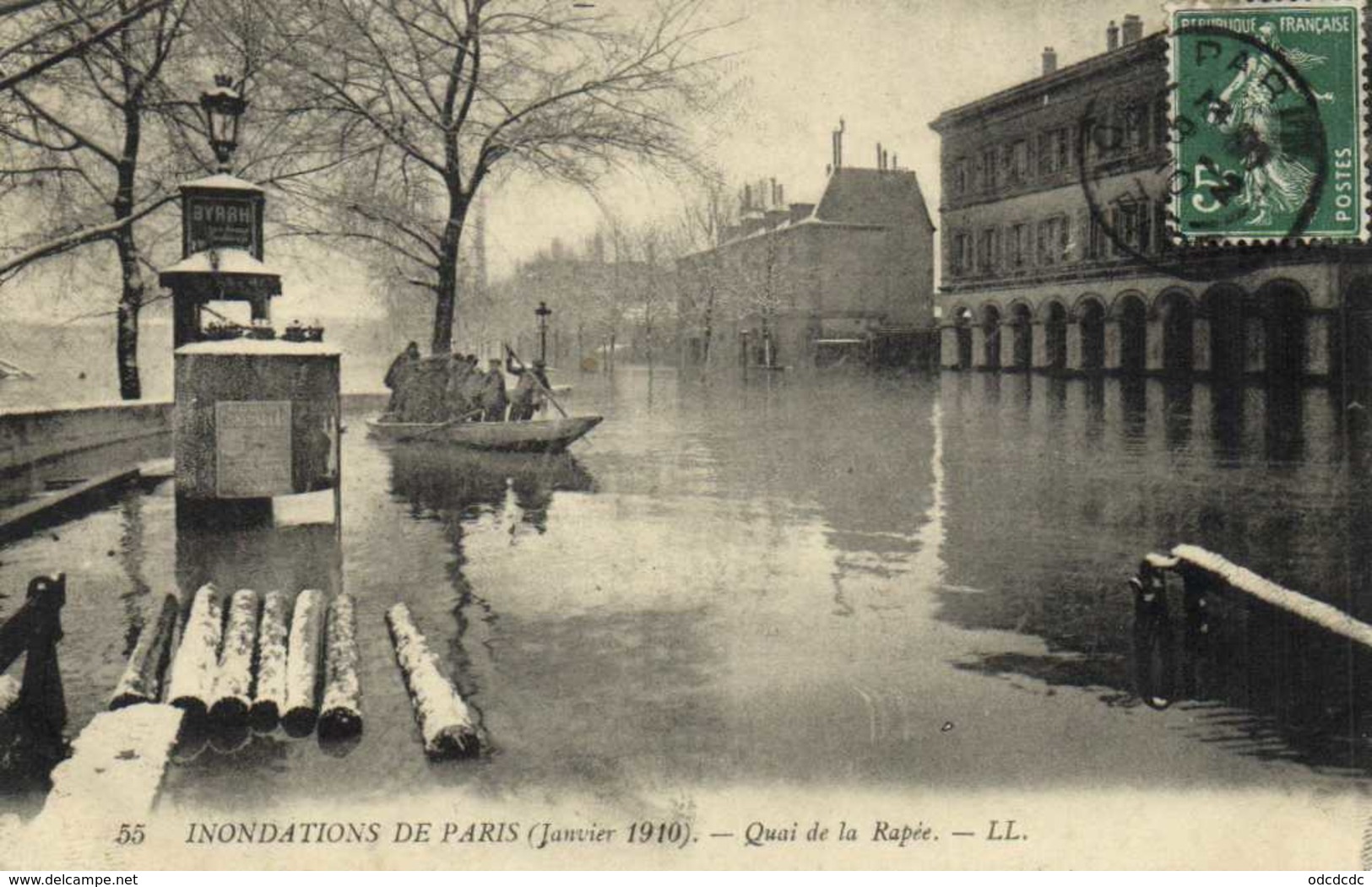 INONDATIONS DE PARIS (Janvier 1910) Quai De La Rapée RV - Inondations De 1910