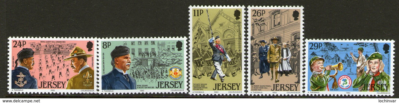 JERSEY, 1982 YOUTH ORGANISATIONS 5 MNH - Jersey