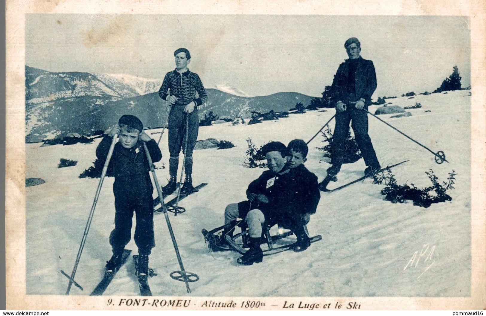 CPA Font-Romeu La Luge Et Le Ski - Sports D'hiver