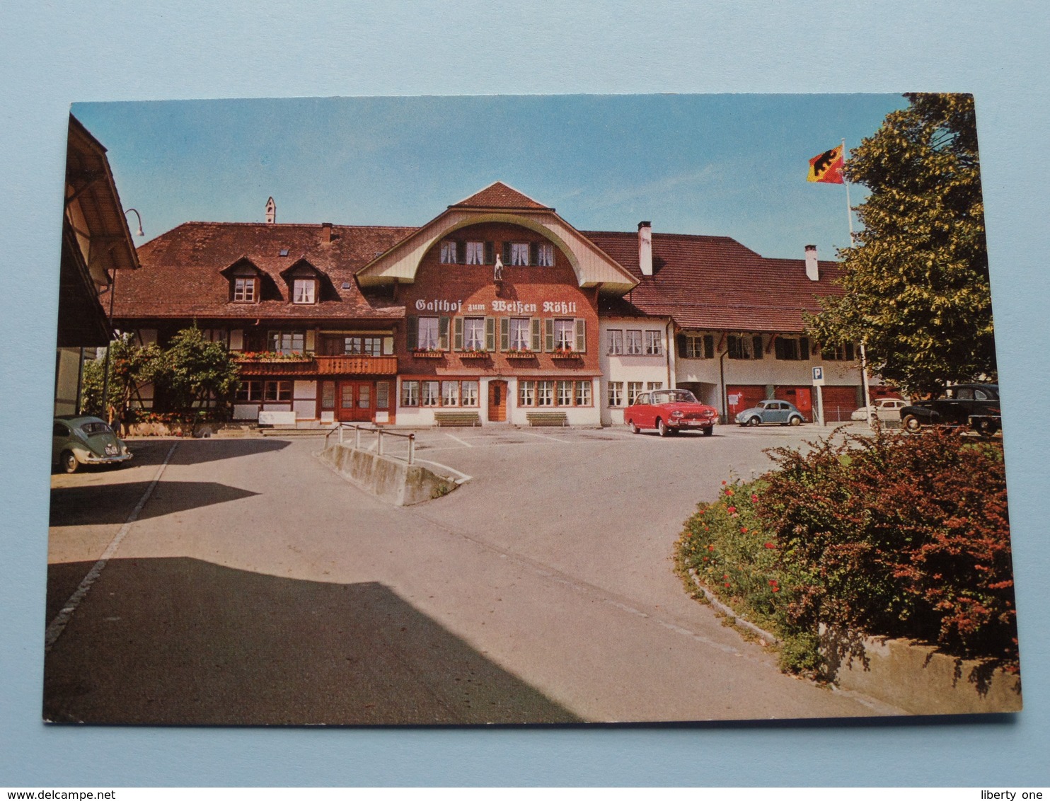 Gasthaus " ZUM WEISSEN RÖSSLI " Zäziwil (Emmental) Fam. Künzi ( Globetrotter ) Anno 19?? ( Zie/voir Photo ) ! - Zäziwil