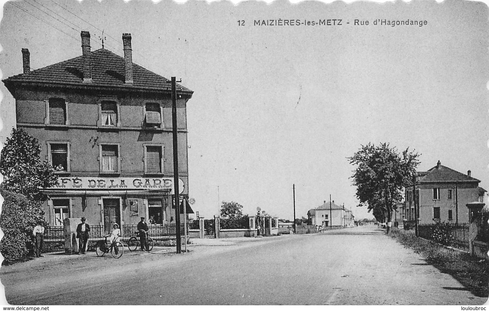 MAIZIERES LES METZ RUE D'HAGONDANGE  CAFE DE LA GARE - Altri & Non Classificati