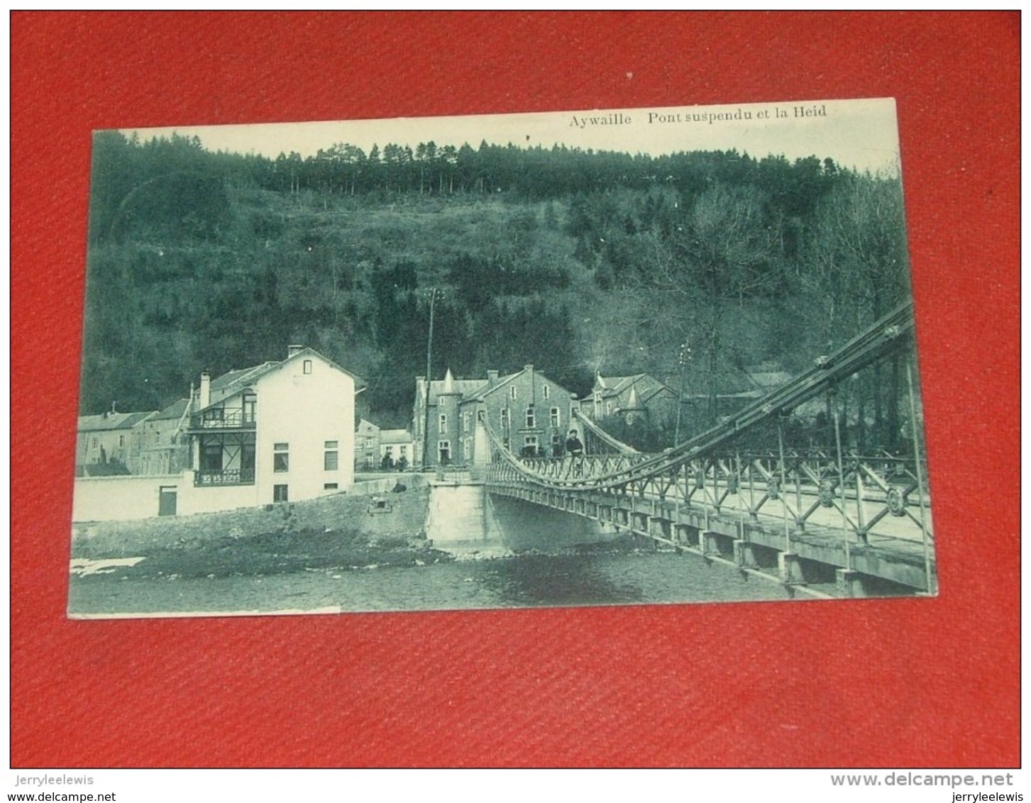 AYWAILLE  -  Pont  Suspendu Et La Heid  -  1909 - Aywaille