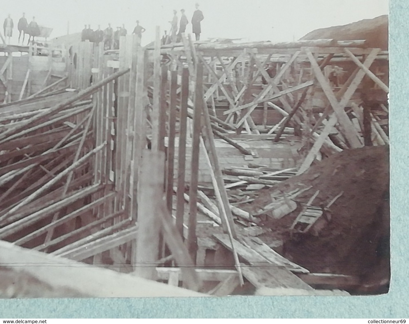 Ancienne Photo Du XIXème Construction Du Fort De CHAPOLY SAINT GENIS LES OULLIERES Ceinture Militaire Lyon (n°2) - Guerre, Militaire